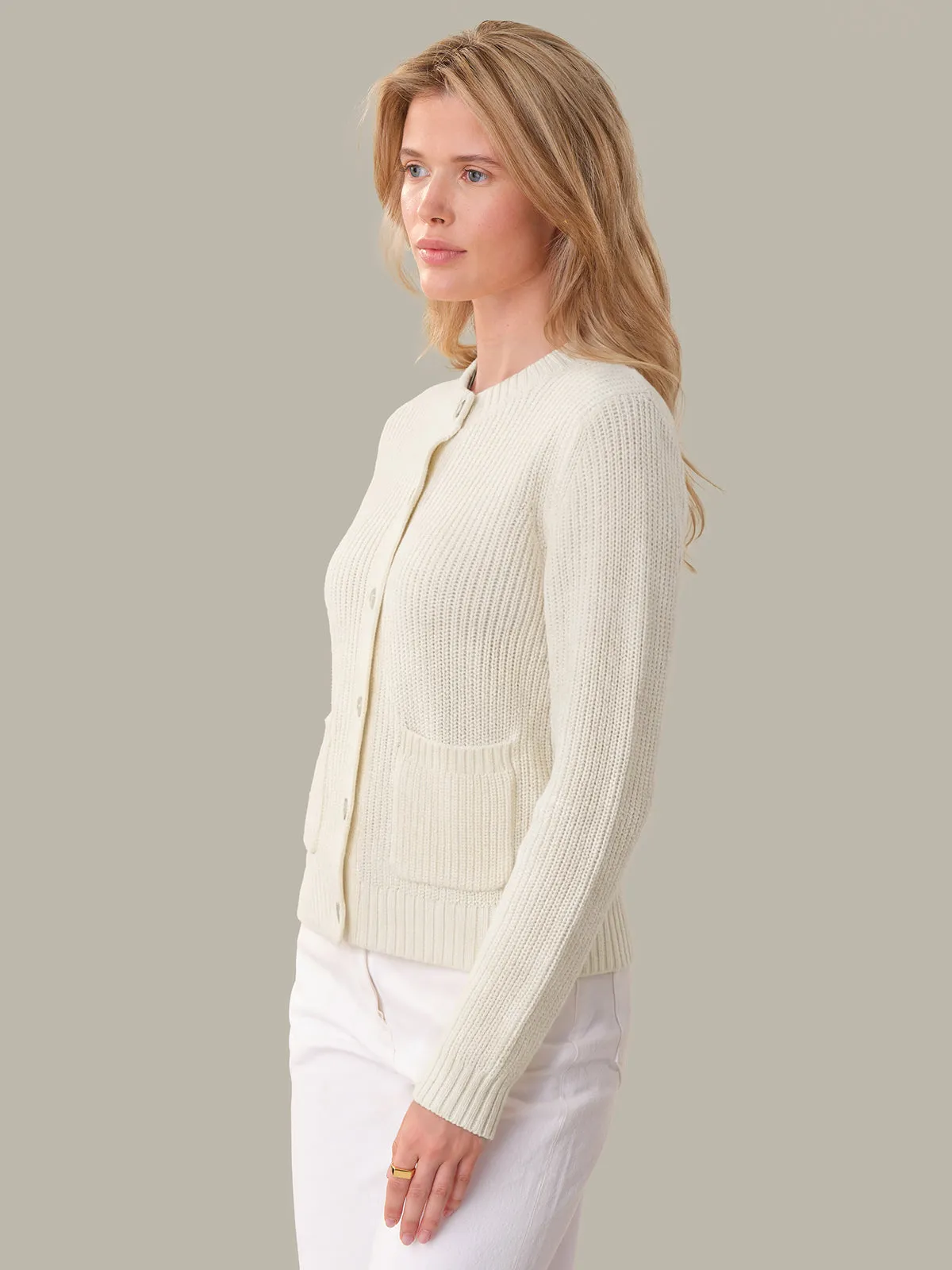 Palmer: Crewneck Cotton Cardigan sold by 525 America product image thumbnail 2