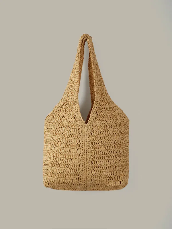 Woven Straw Tote Bag sold by 525 America