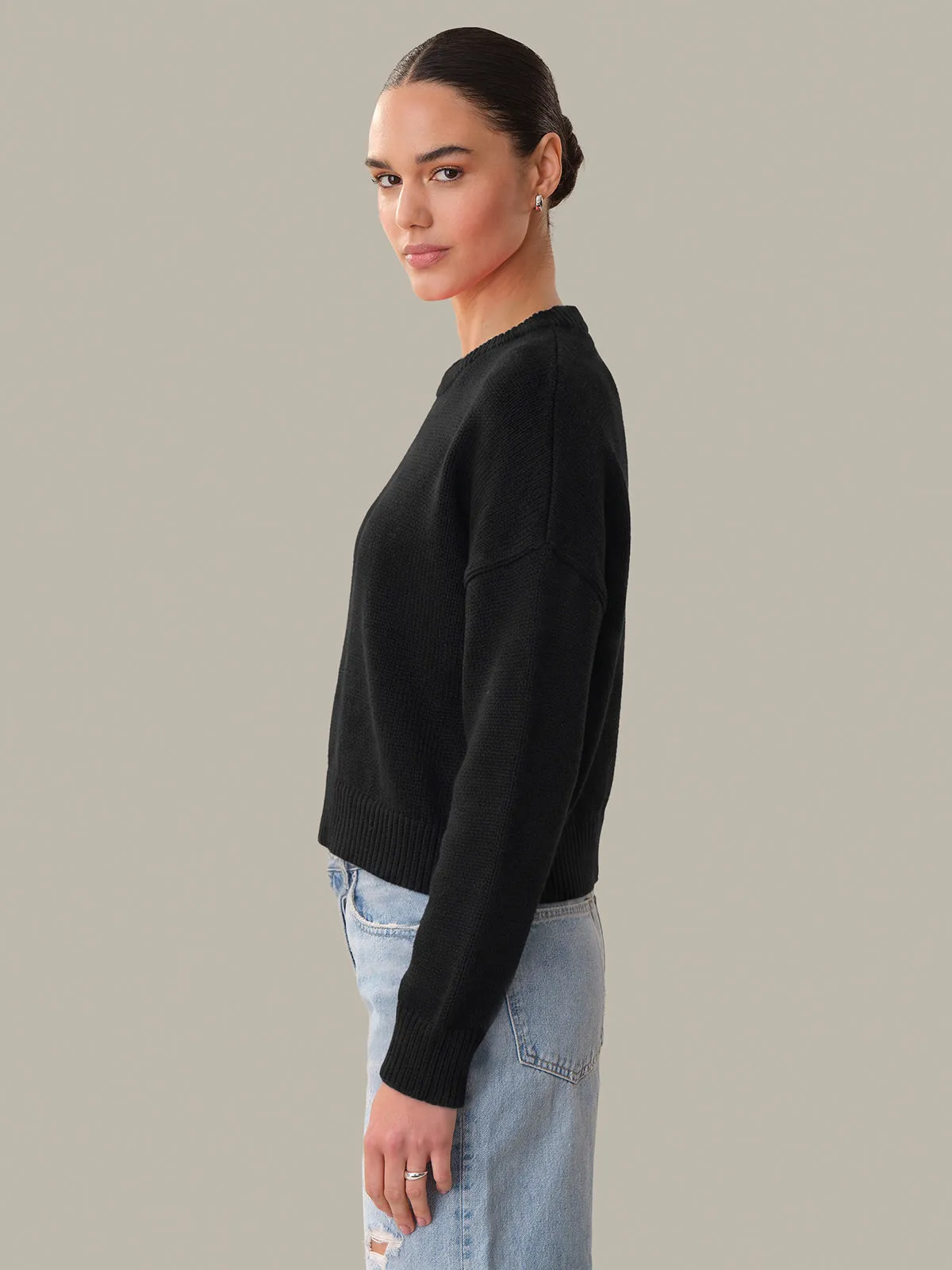 Veda: Classic Cotton Crewneck Sweater sold by 525 America product image thumbnail 2