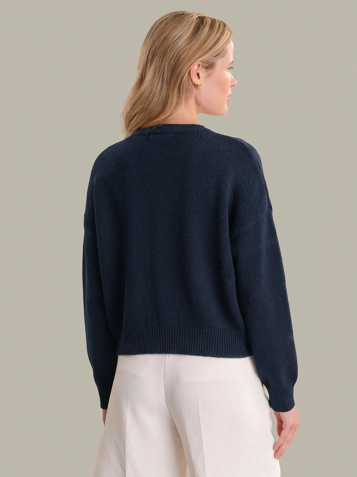 Veda: Classic Cotton Crewneck Sweater sold by 525 America product image thumbnail 3