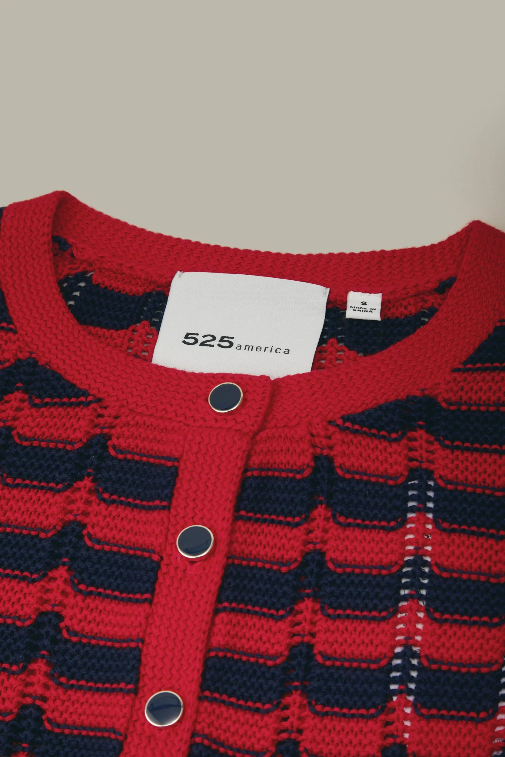 Isla Striped Button Front Vest sold by 525 America product image thumbnail 4