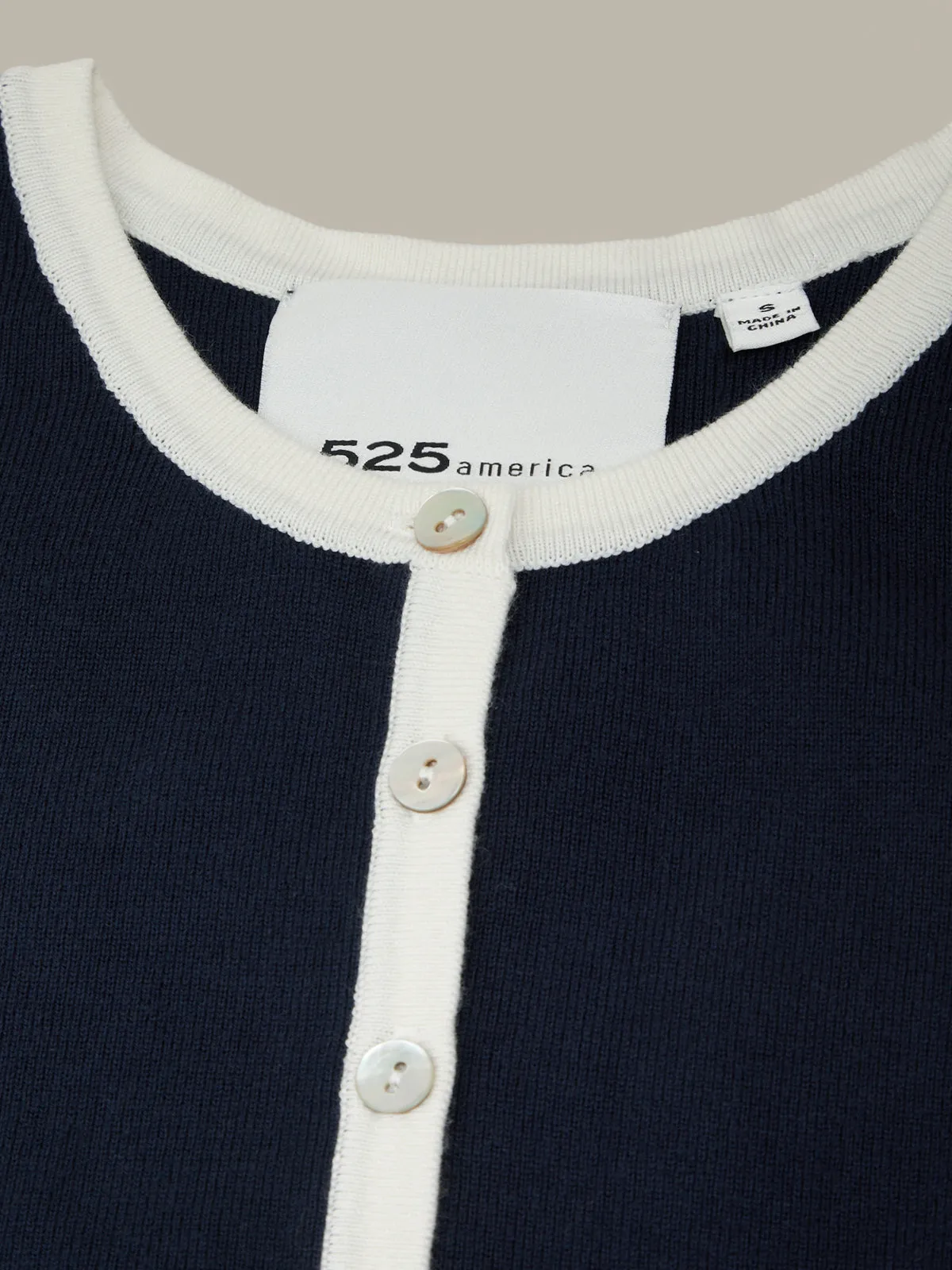 Maren Contrast Henley Tank sold by 525 America product image thumbnail 5