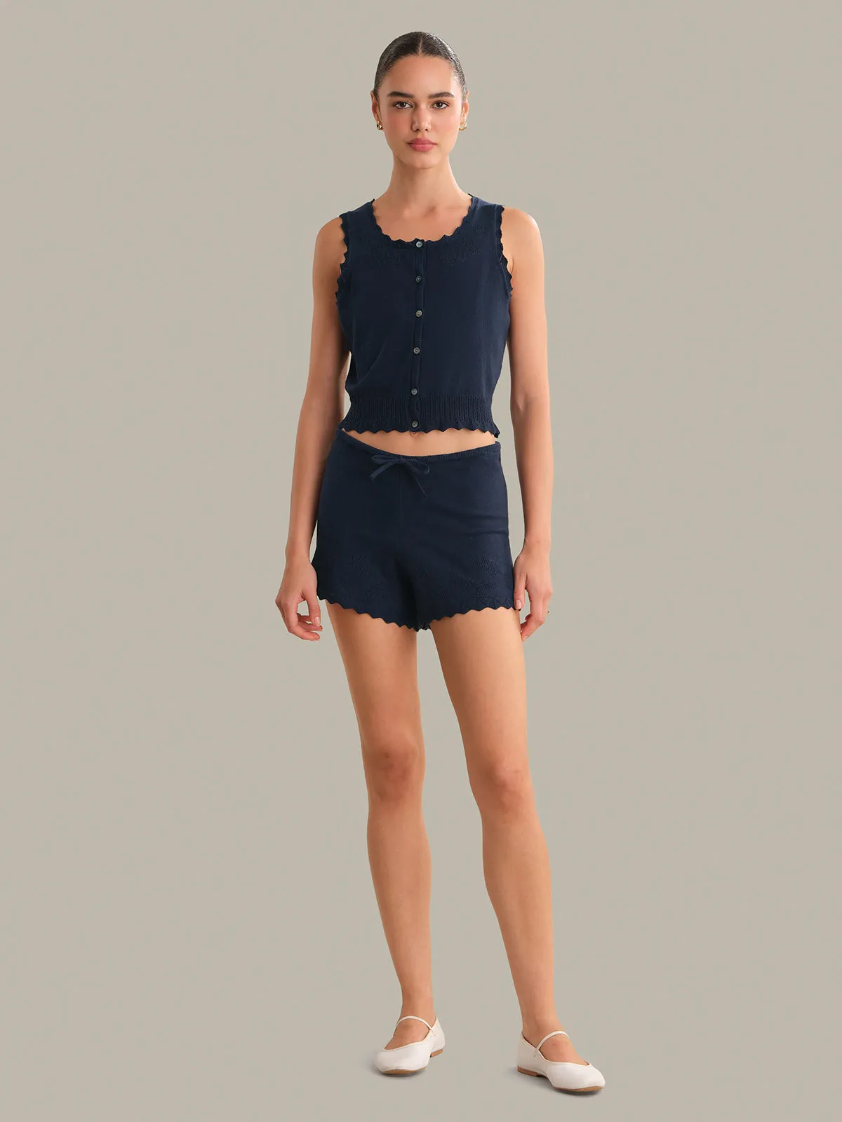 Valentina Button Down Sleeveless Top sold by 525 America product image thumbnail 4