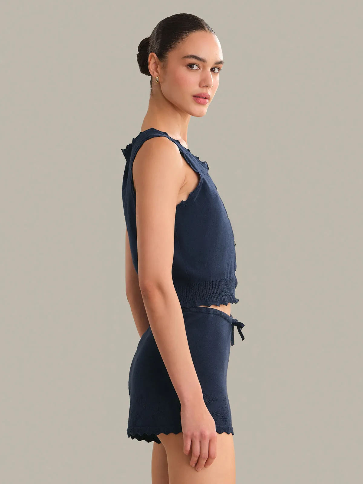 Valentina Button Down Sleeveless Top sold by 525 America product image thumbnail 2