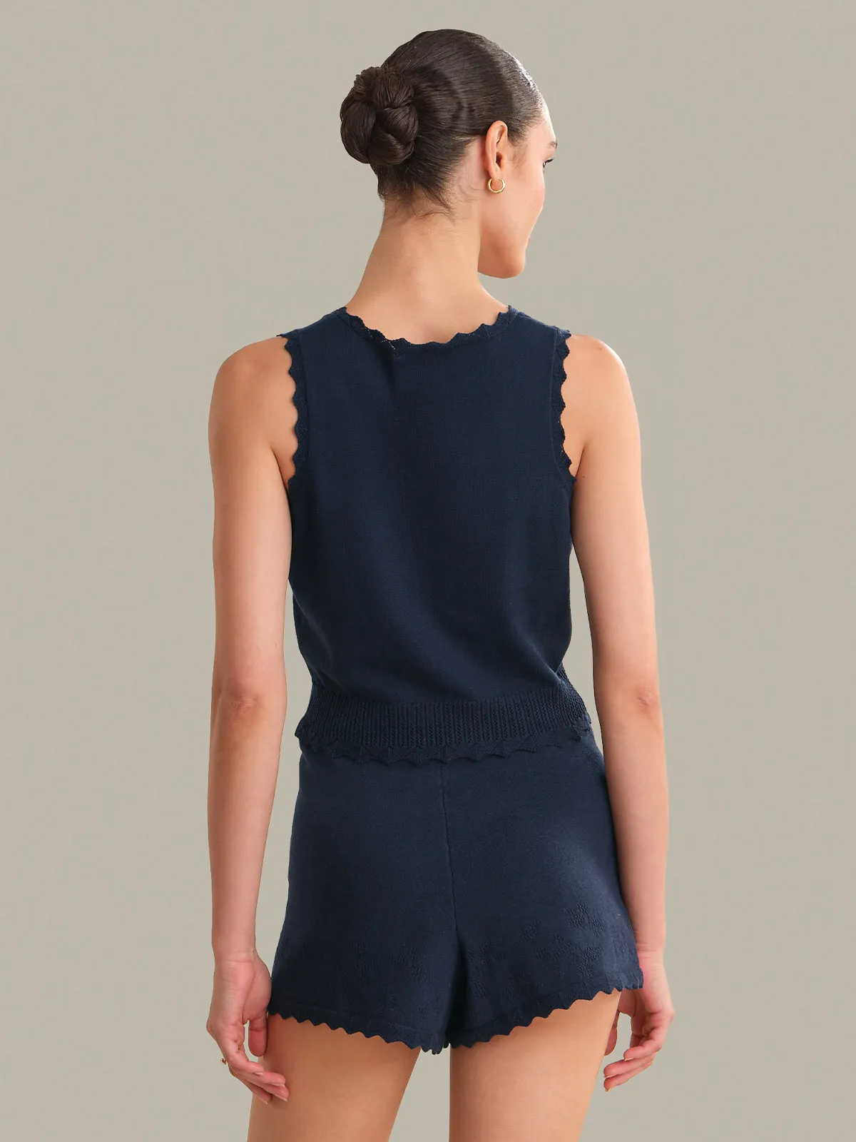 Valentina Button Down Sleeveless Top sold by 525 America product image thumbnail 3