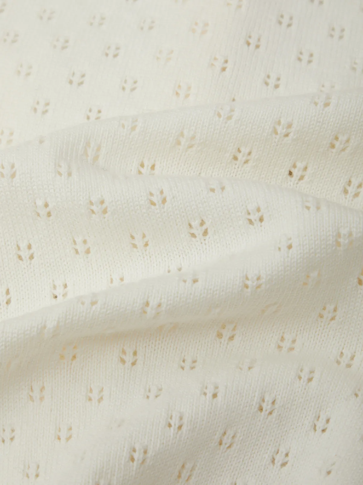 Esme: Pointelle Cotton Cardigan sold by 525 America product image thumbnail 5