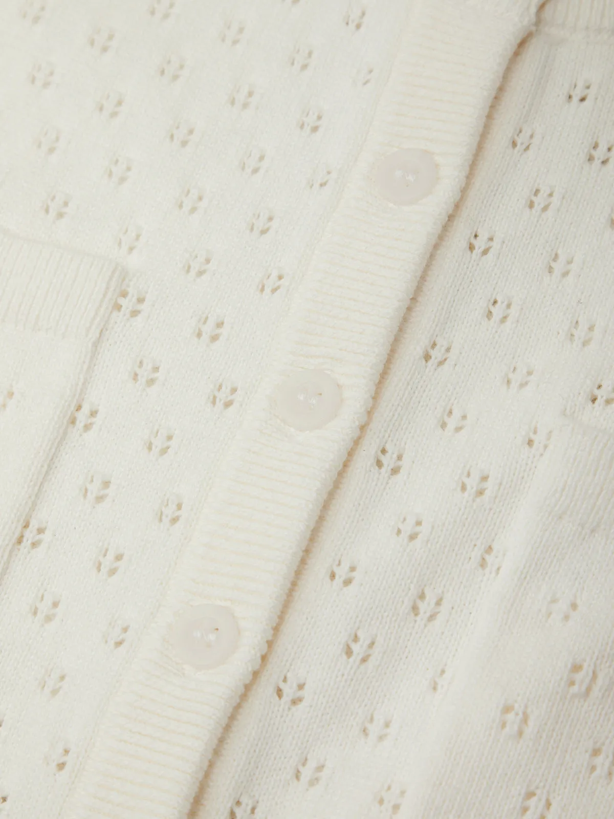 Esme: Pointelle Cotton Cardigan sold by 525 America product image thumbnail 4