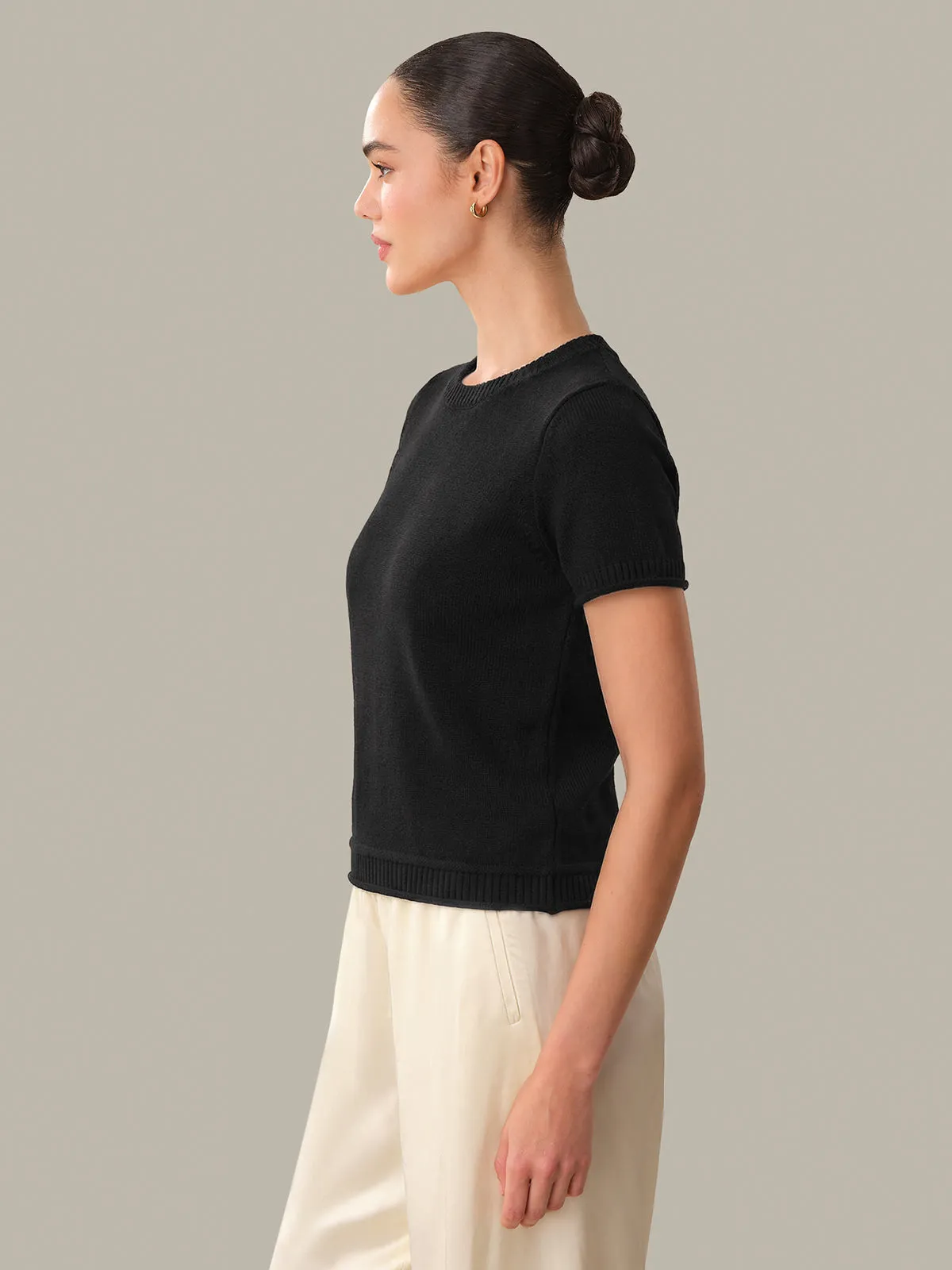 Fiona: Classic Cotton Short Sleeve Tee sold by 525 America product image thumbnail 2