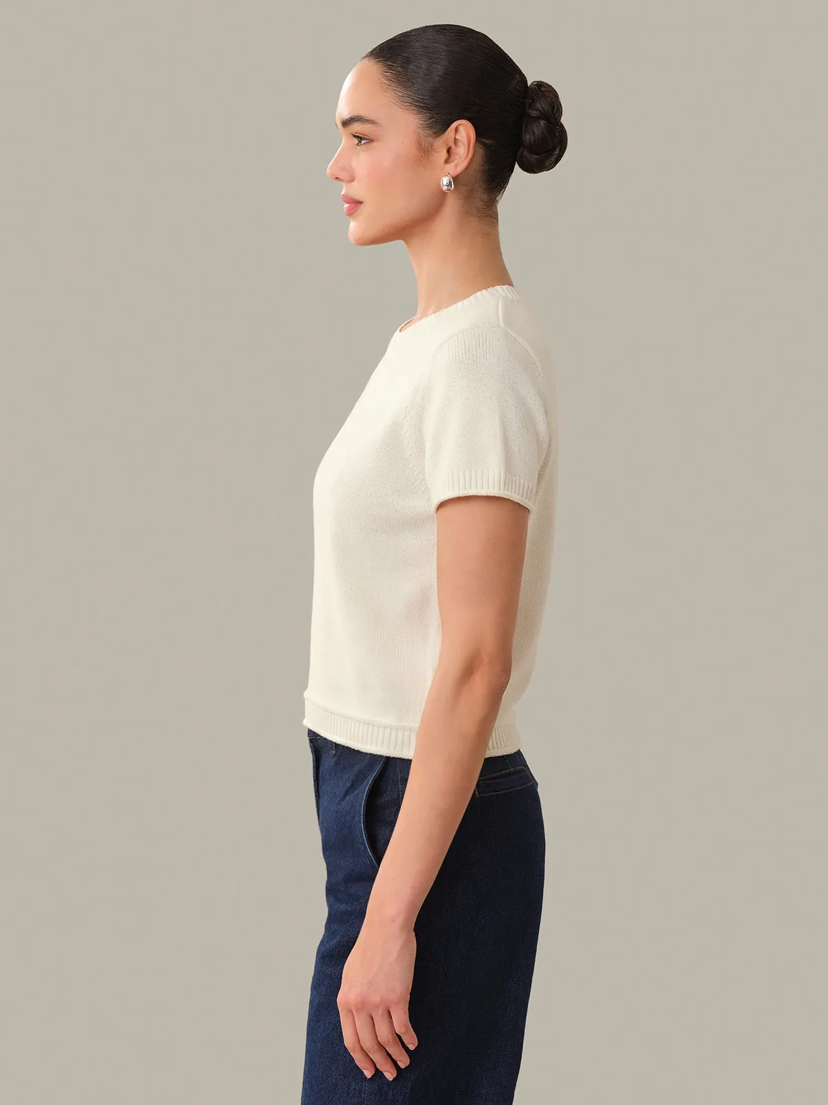 Fiona: Classic Cotton Short Sleeve Tee sold by 525 America product image thumbnail 2