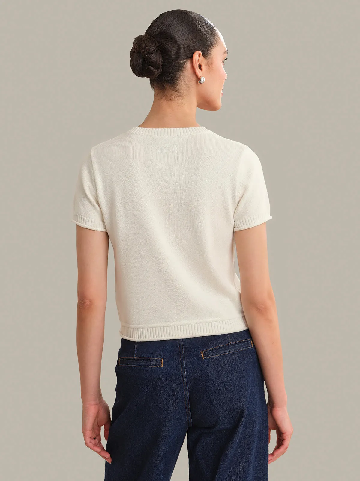 Fiona: Classic Cotton Short Sleeve Tee sold by 525 America product image thumbnail 3