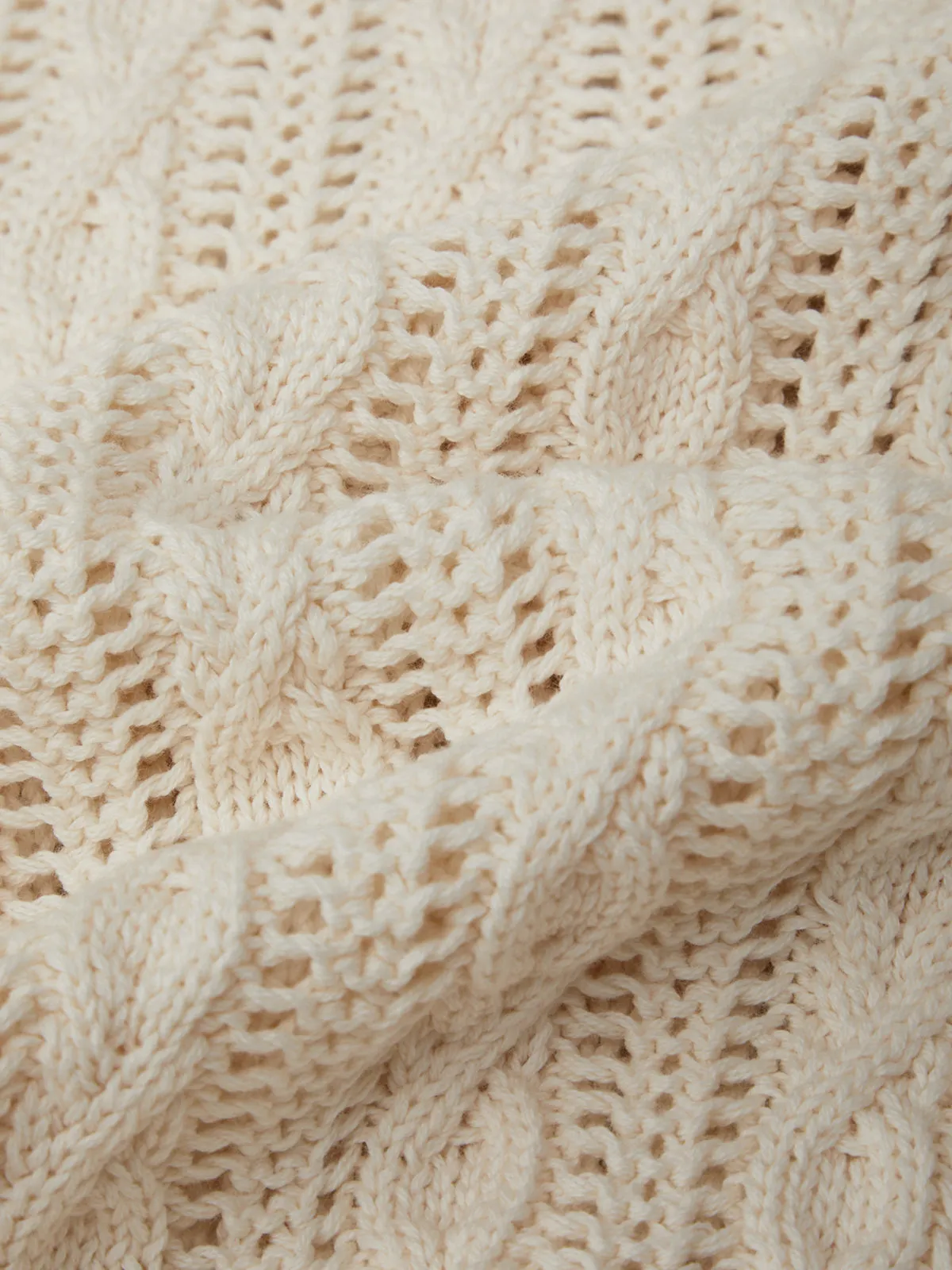 Dina: Pointelle Cotton Crewneck sold by 525 America product image thumbnail 5