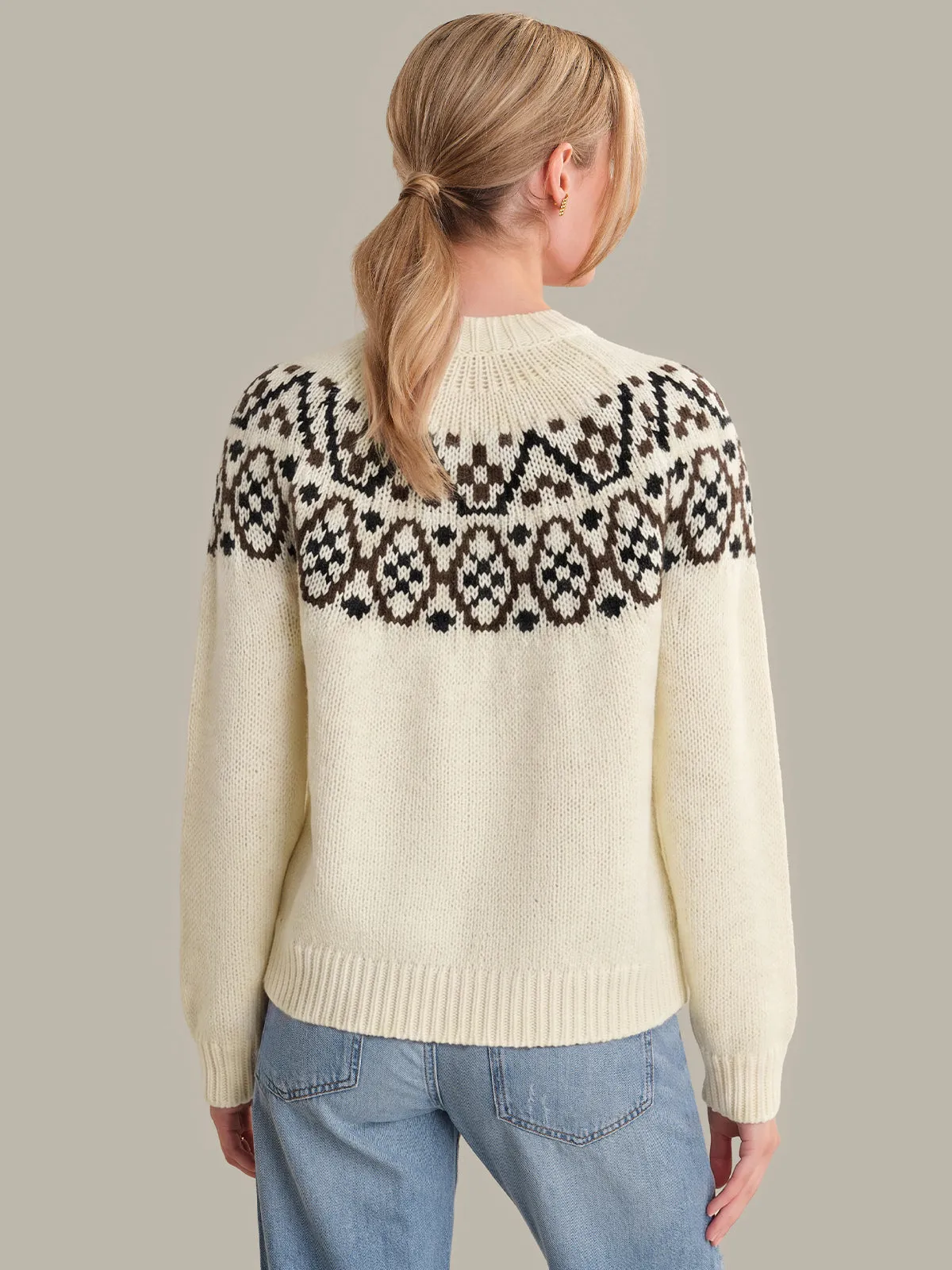 Ines: Fair Isle Crewneck Sweater sold by 525 America product image thumbnail 3