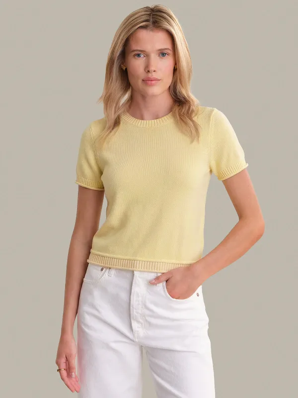Fiona: Classic Cotton Short Sleeve Tee made by 525 America