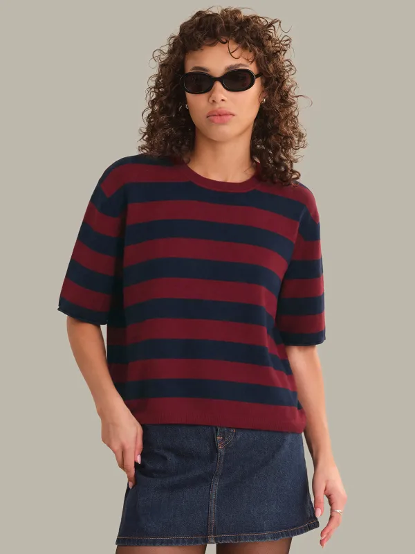 Colette Crew Neck Boxy Tee made by 525 America