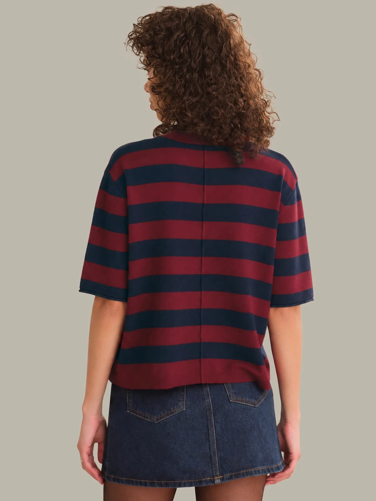 Colette Crew Neck Boxy Tee sold by 525 America product image thumbnail 3