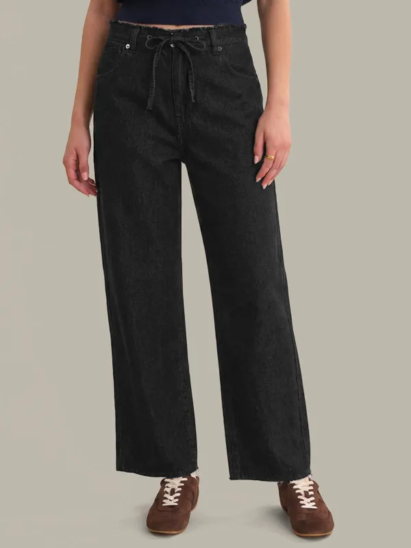 Bea: Wide Leg Denim Pants made by 525 America