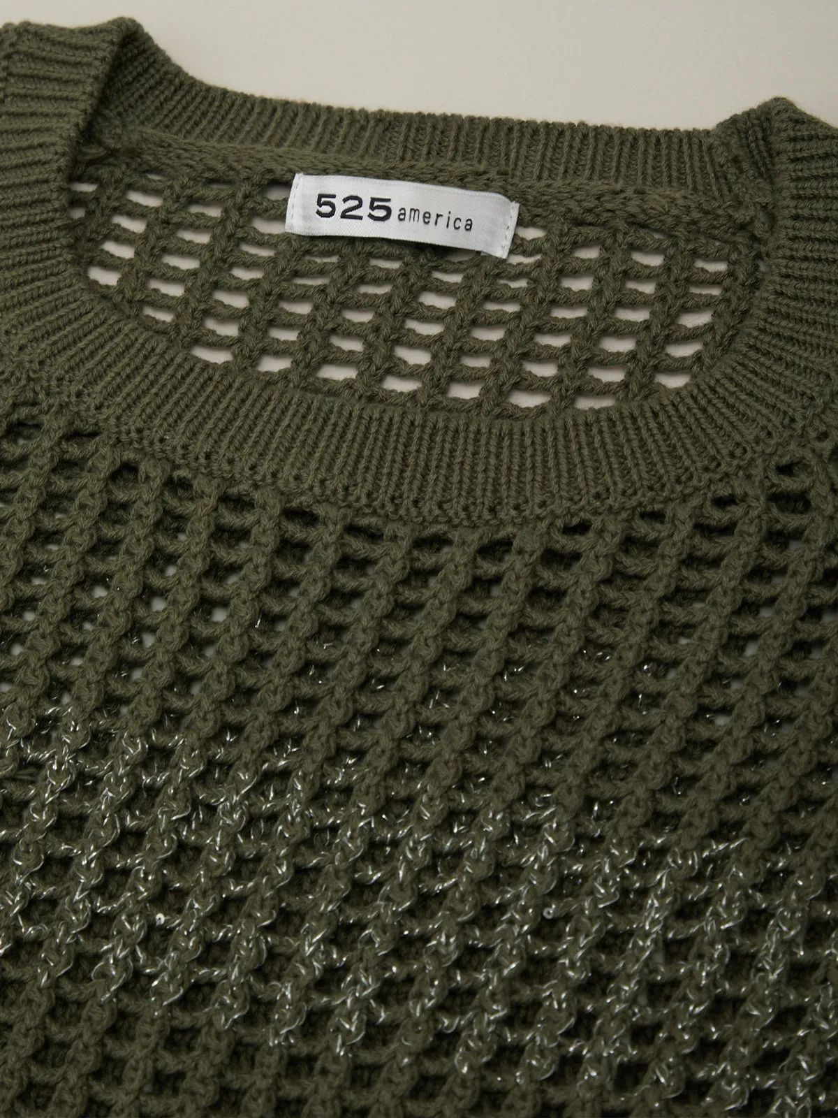 Alanna: Open Stitch Short Sleeve Sweater sold by 525 America product image thumbnail 4
