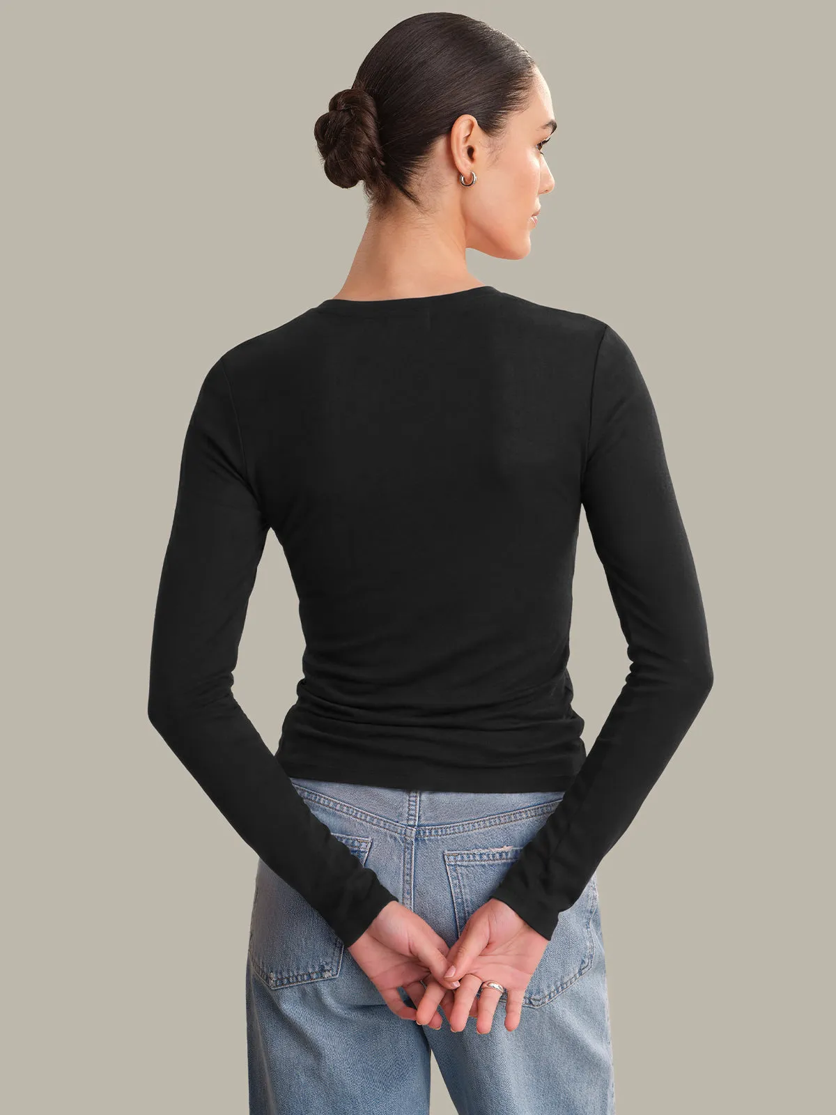 Carolina: Slim Fit Long Sleeve Top sold by 525 America product image thumbnail 3