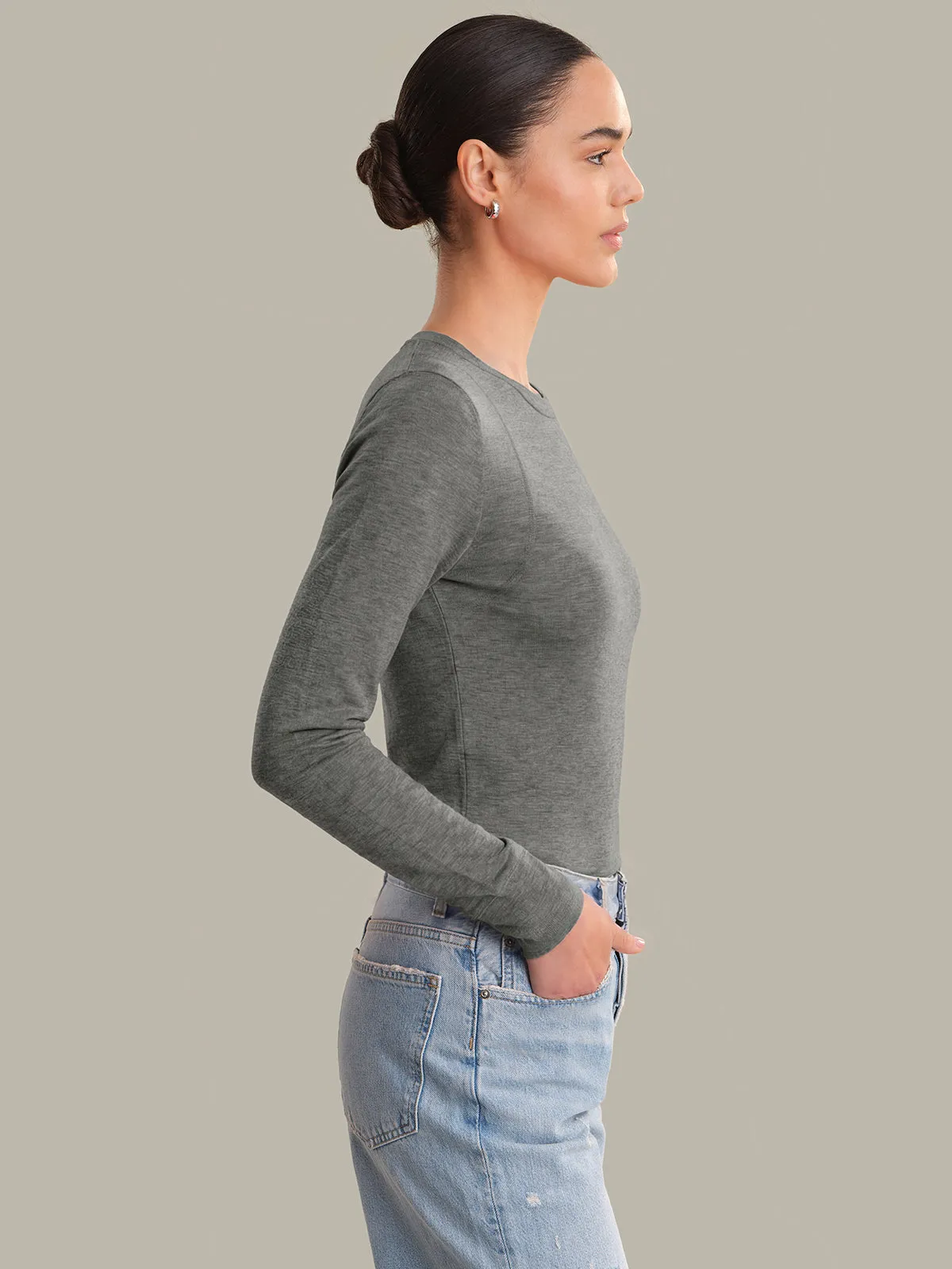 Carolina: Slim Fit Long Sleeve Top sold by 525 America product image thumbnail 2