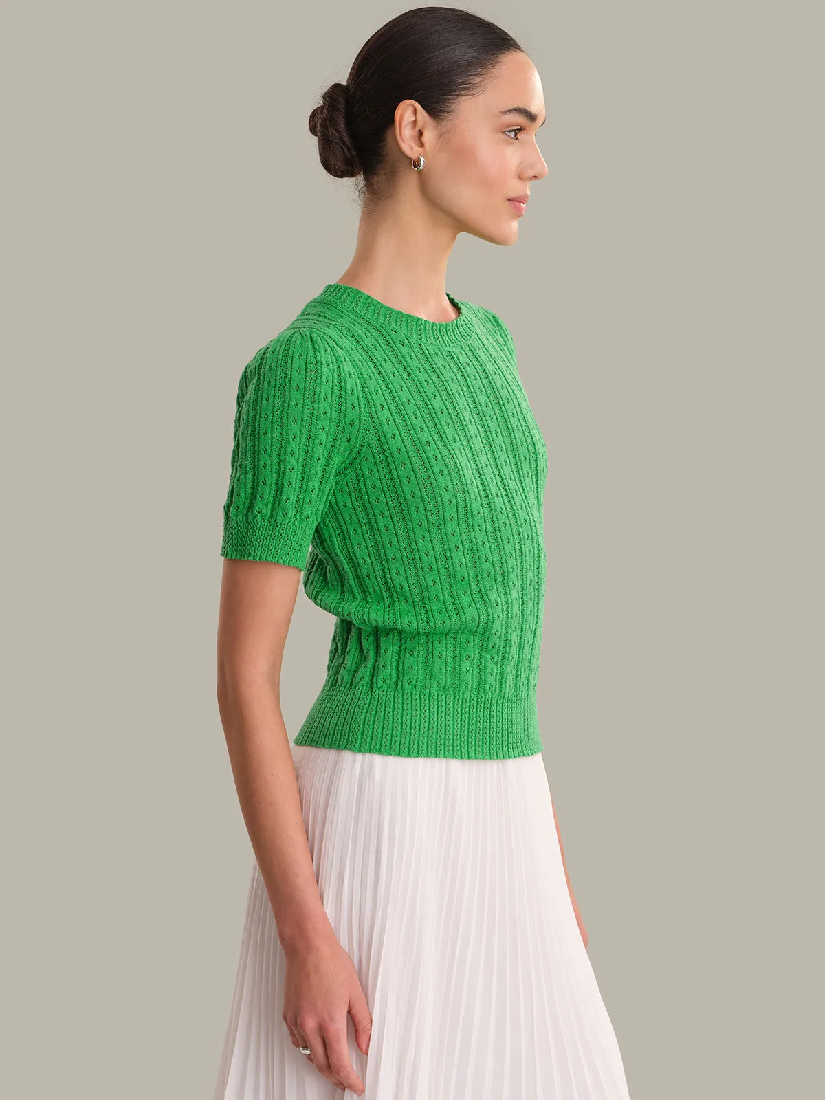 Harper: Pointelle Sweater sold by 525 America product image thumbnail 2