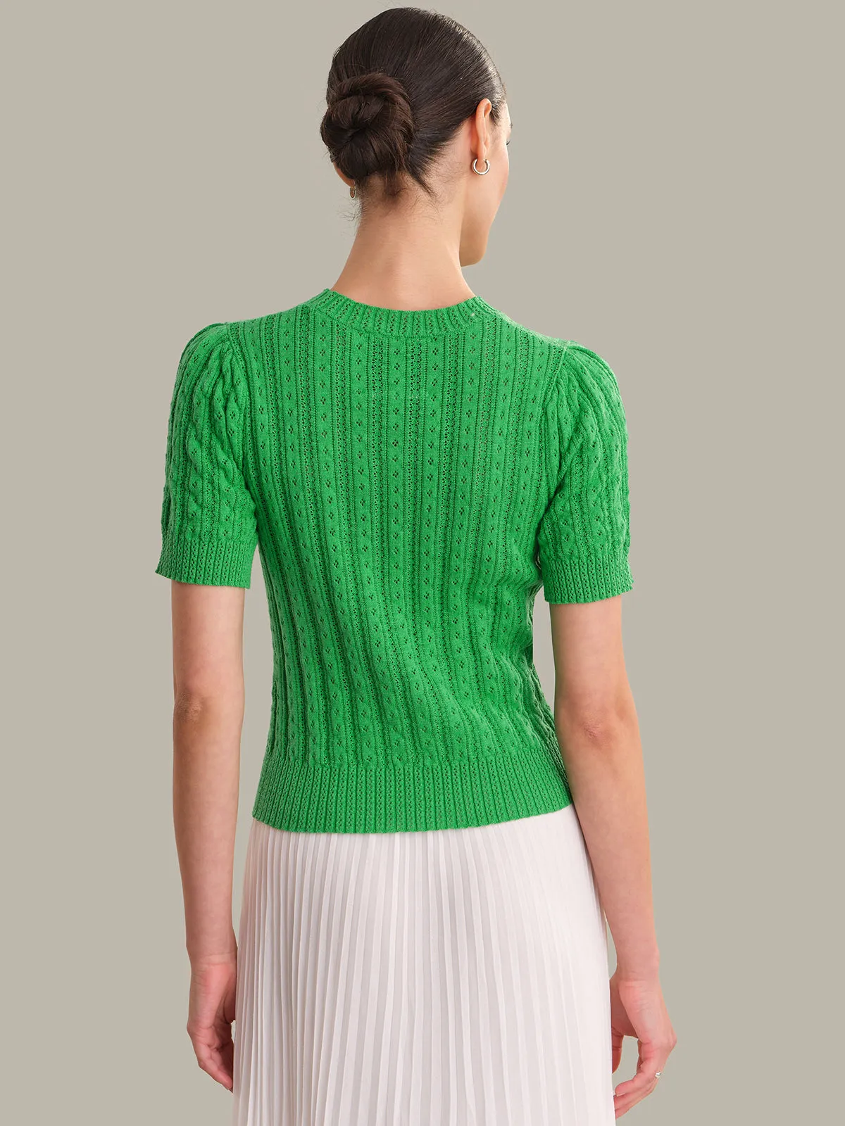 Harper: Pointelle Sweater sold by 525 America product image thumbnail 3