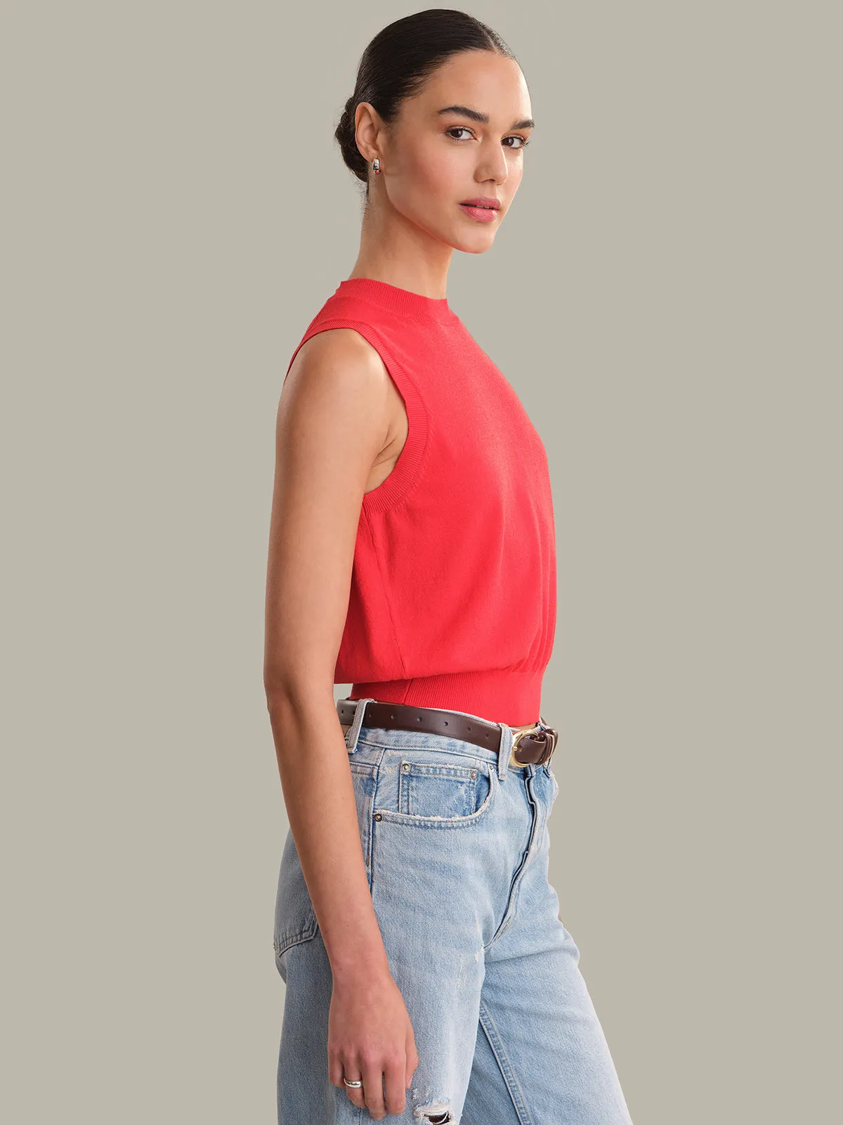Lane: Cropped Vest sold by 525 America product image thumbnail 2
