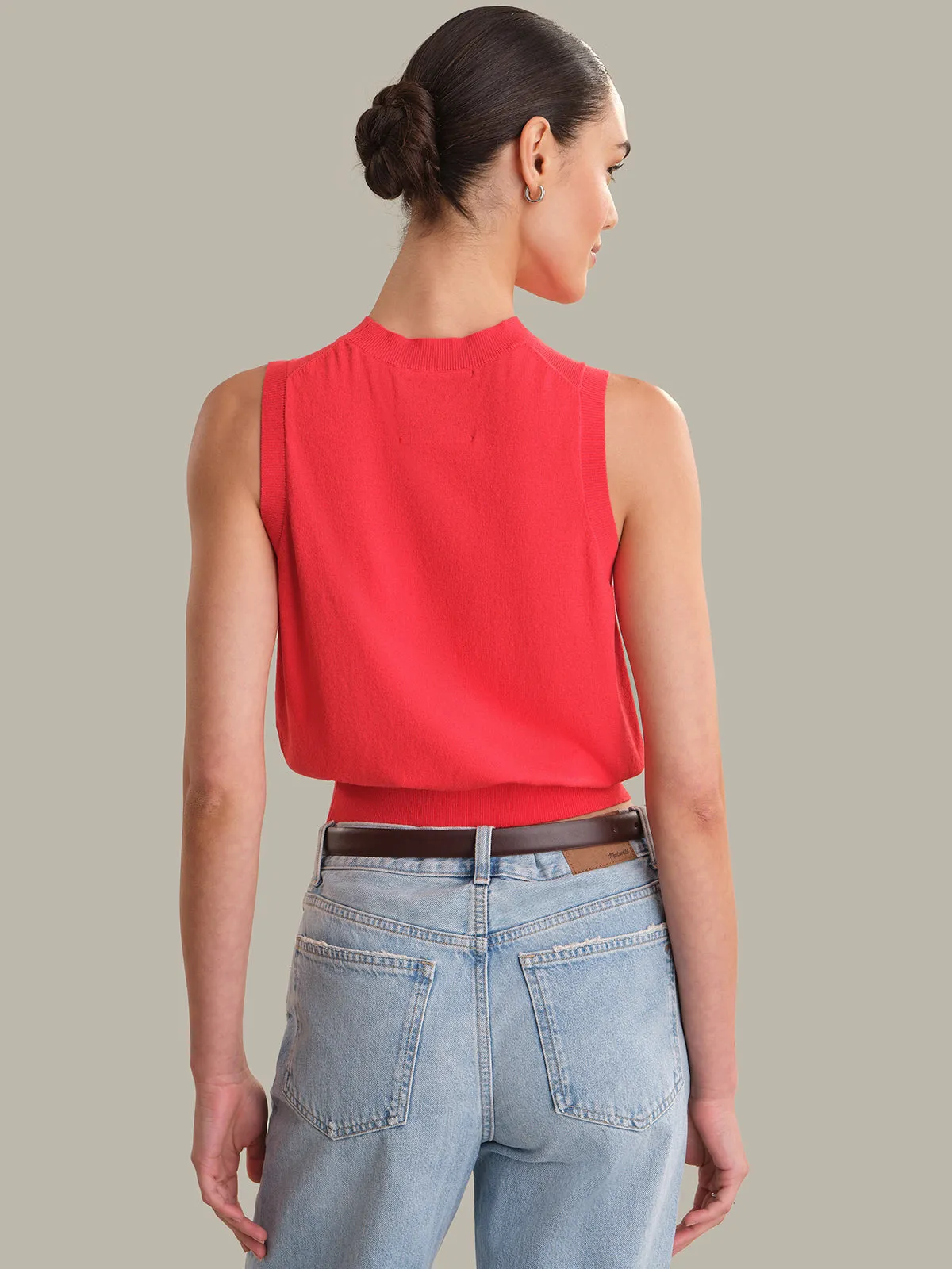 Lane: Cropped Vest sold by 525 America product image thumbnail 3