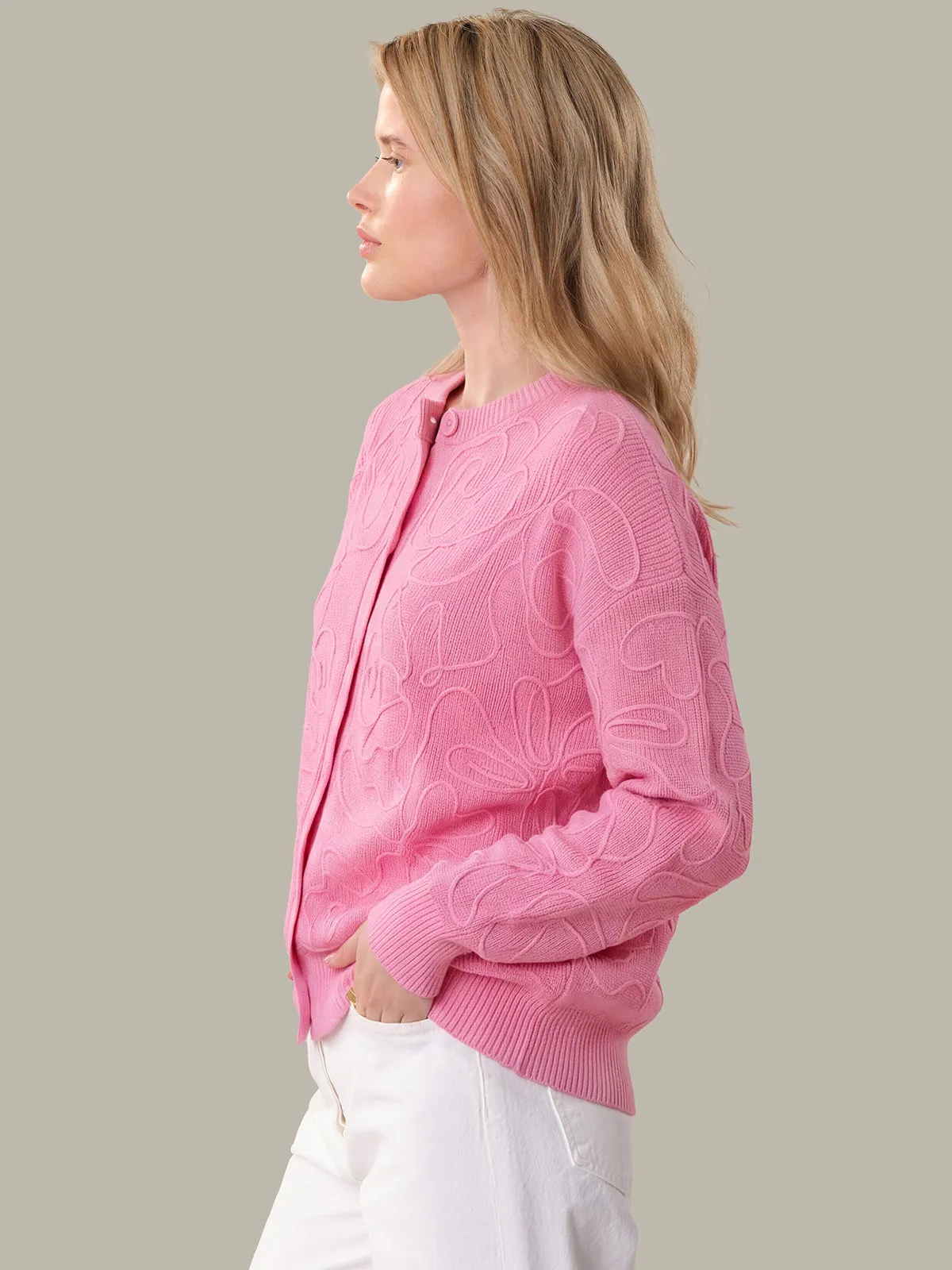 Emeline: Cotton Embroidered Cardigan sold by 525 America product image thumbnail 2