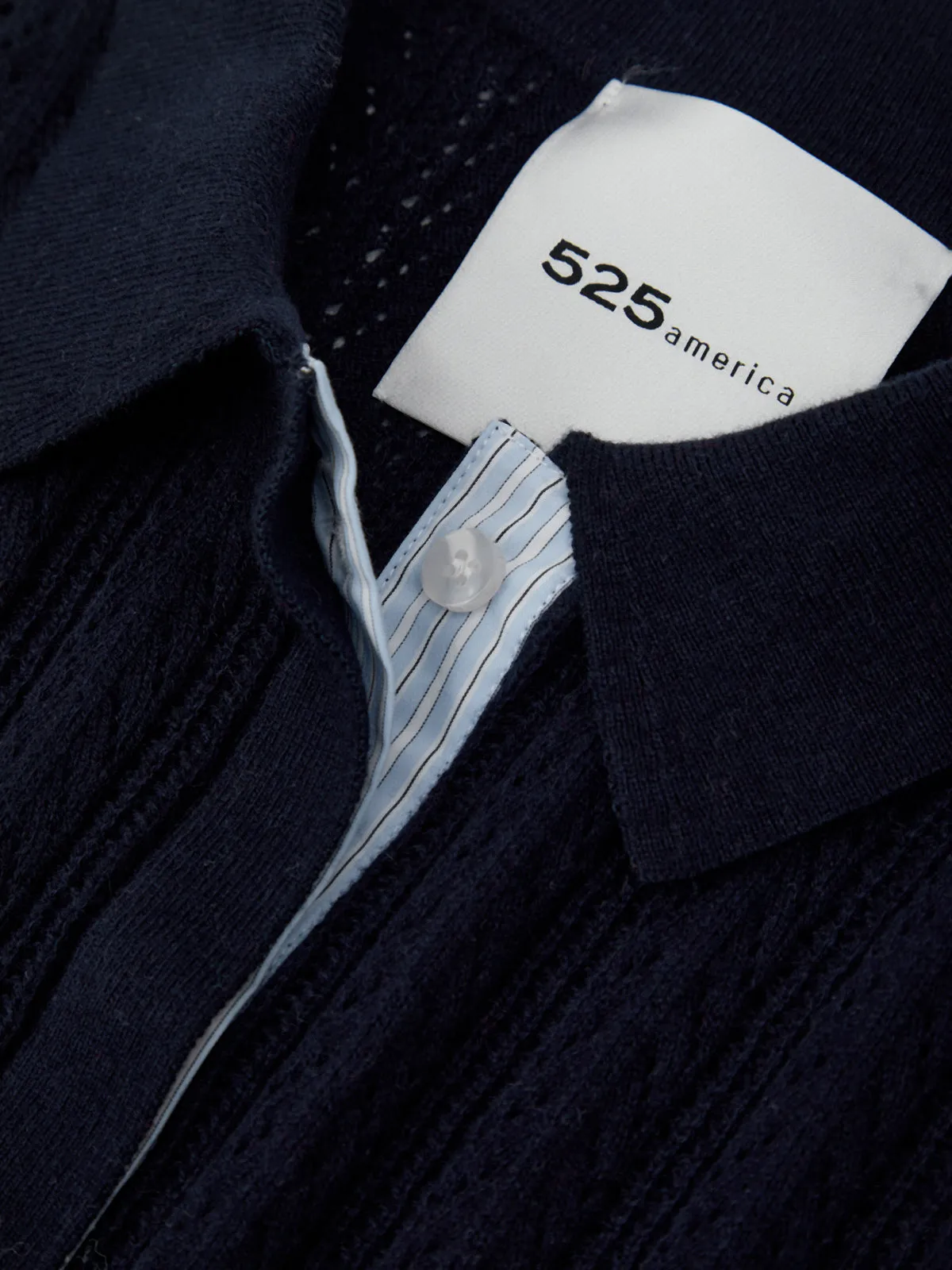 Cassia: Pointelle Knit Polo sold by 525 America product image thumbnail 4