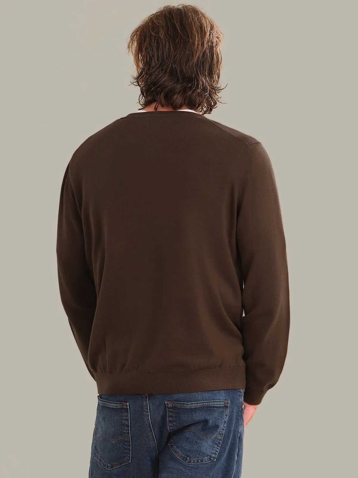 Grant: Men's Cotton V-Neck Sweater sold by 525 America product image thumbnail 3