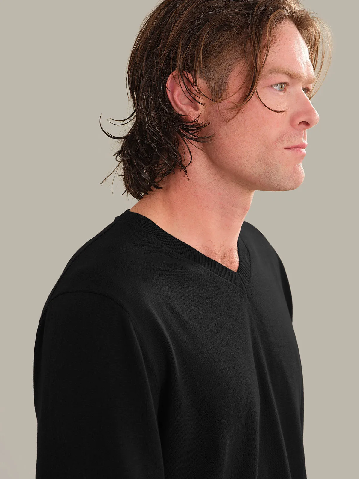Grant: Men's Cotton V-Neck Sweater sold by 525 America product image thumbnail 4
