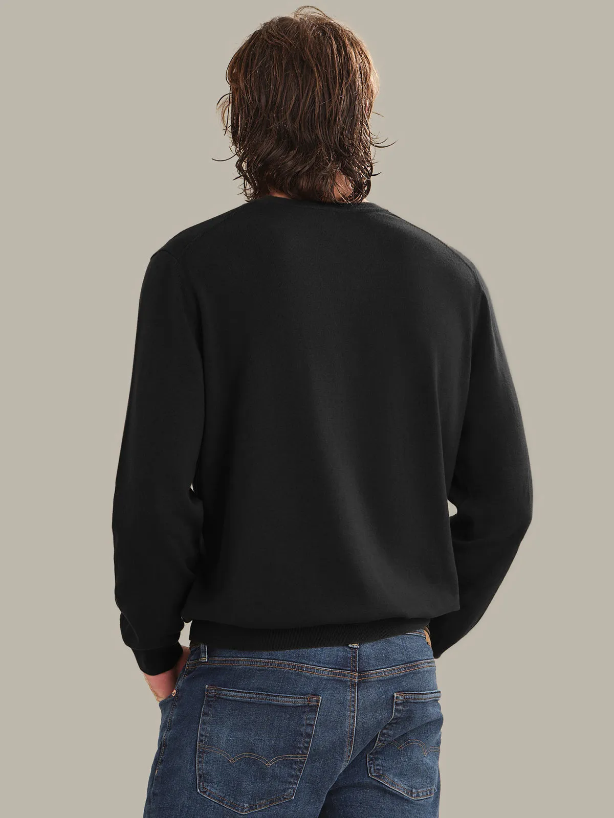 Grant: Men's Cotton V-Neck Sweater sold by 525 America product image thumbnail 3