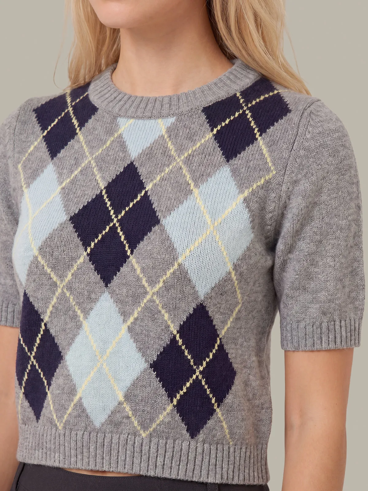 Veronika Argyle Sweater Tee sold by 525 America product image thumbnail 4