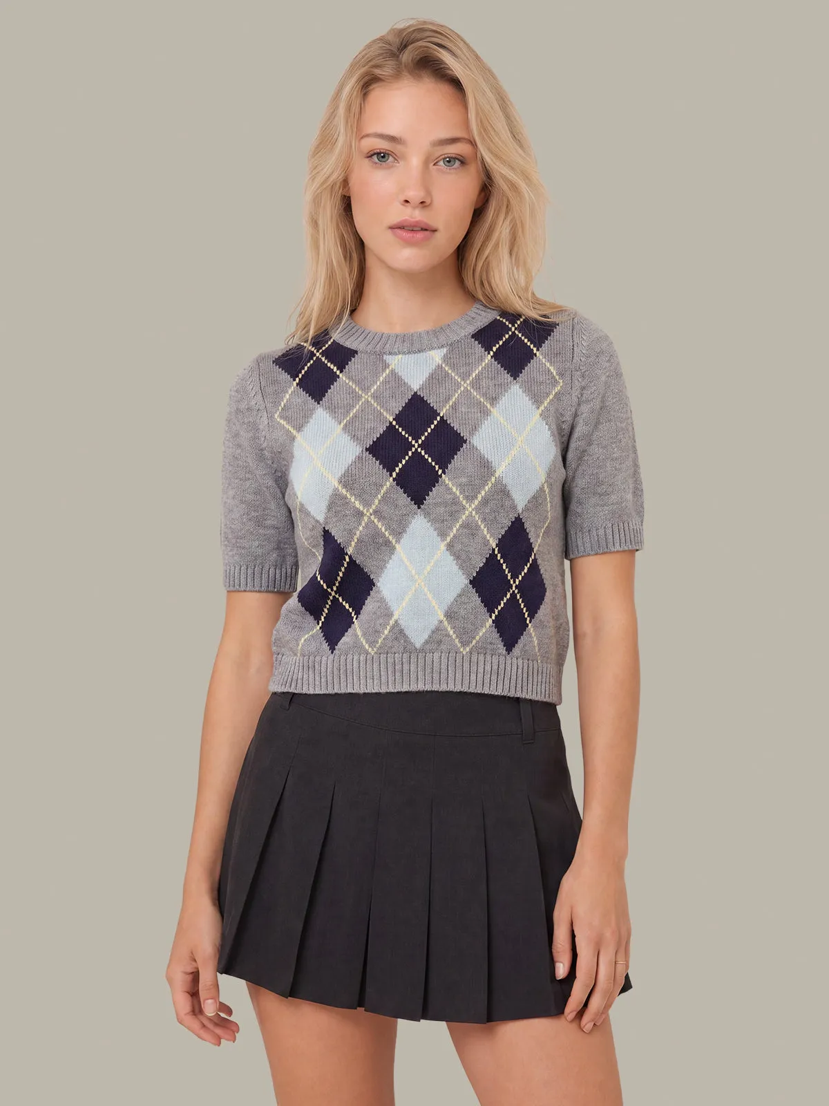 Veronika Argyle Sweater Tee sold by 525 America