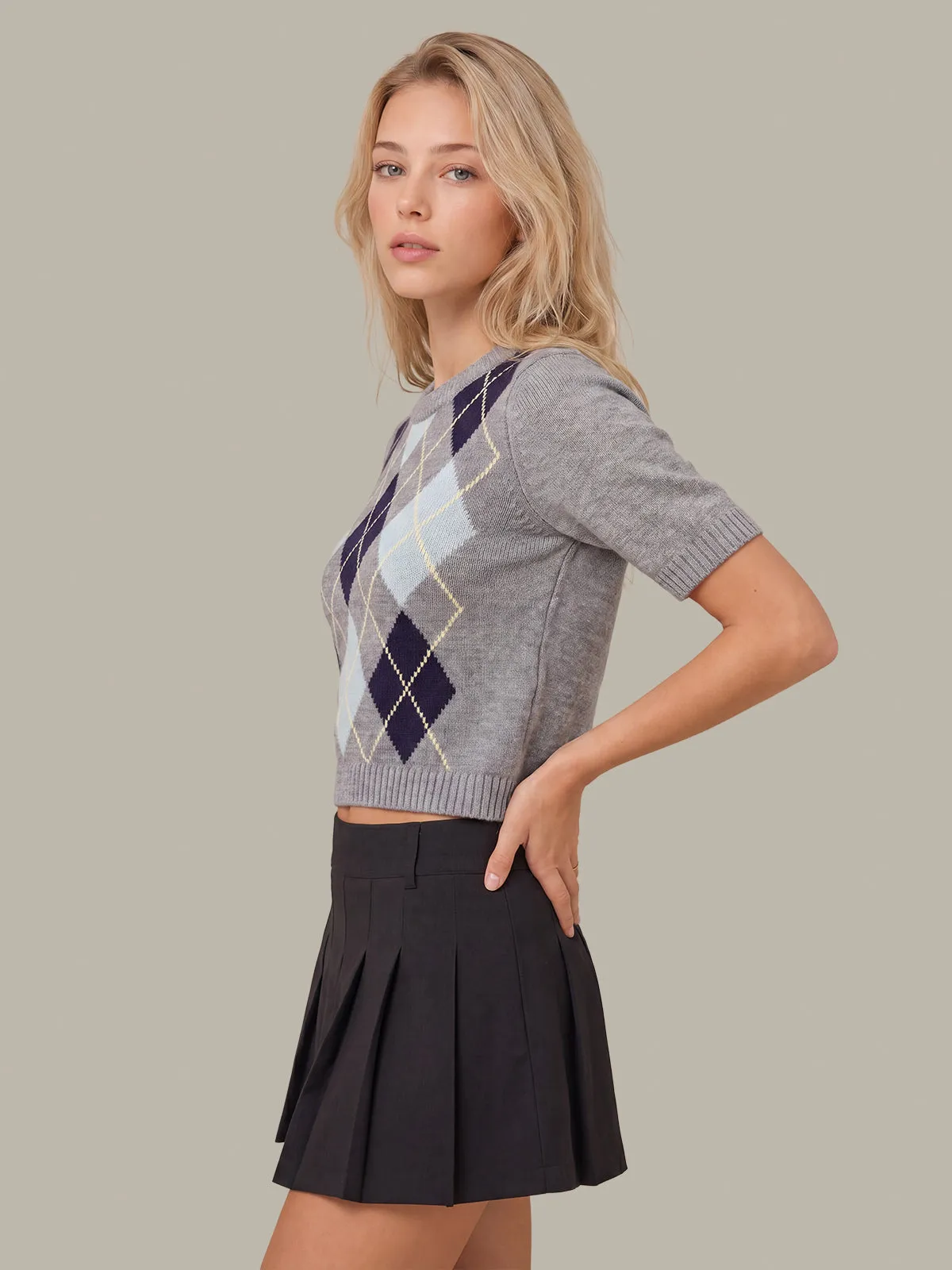 Veronika Argyle Sweater Tee sold by 525 America product image thumbnail 2