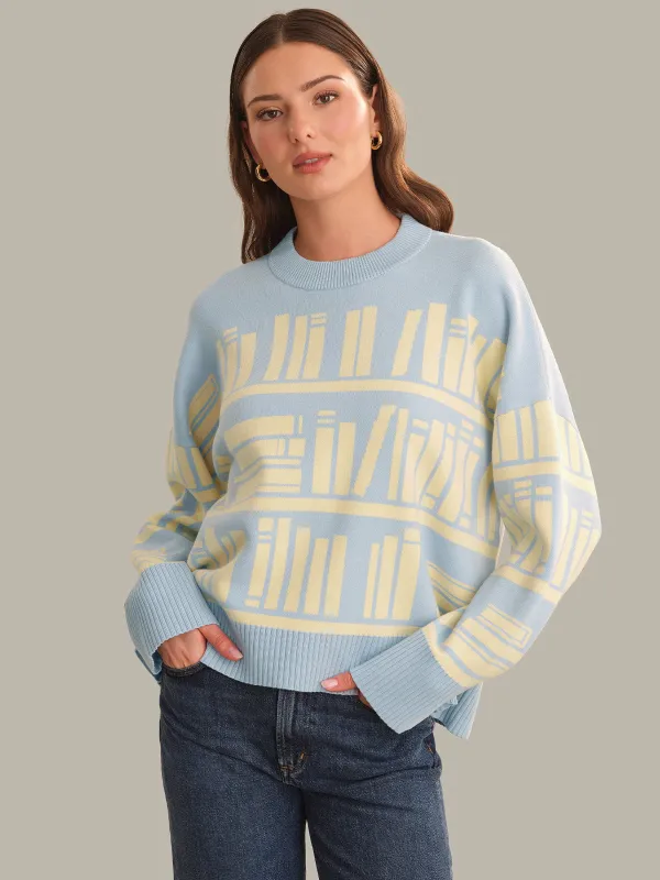 Ciara Bookshelf Sweater made by 525 America