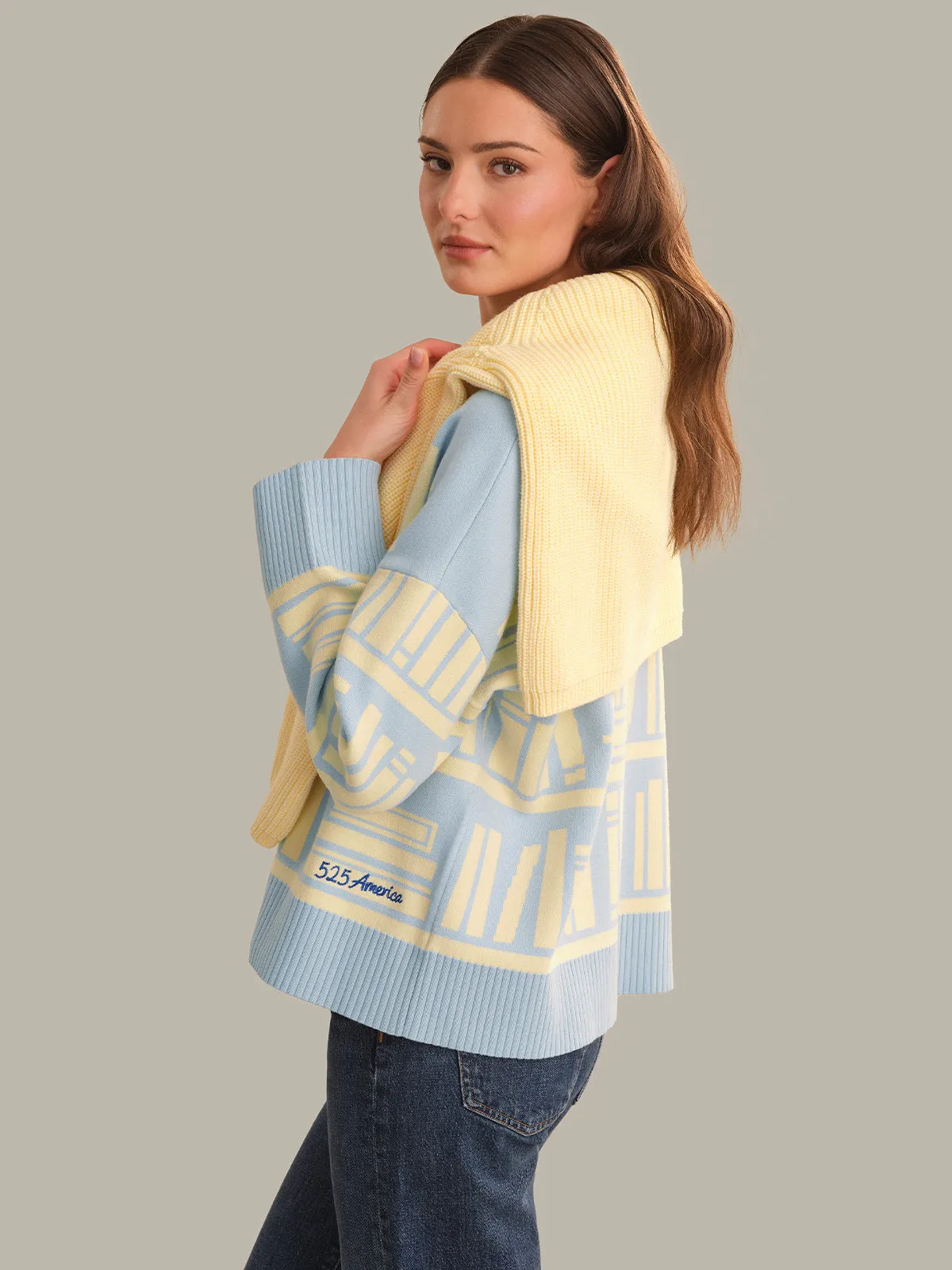 Ciara Bookshelf Sweater sold by 525 America product image thumbnail 2