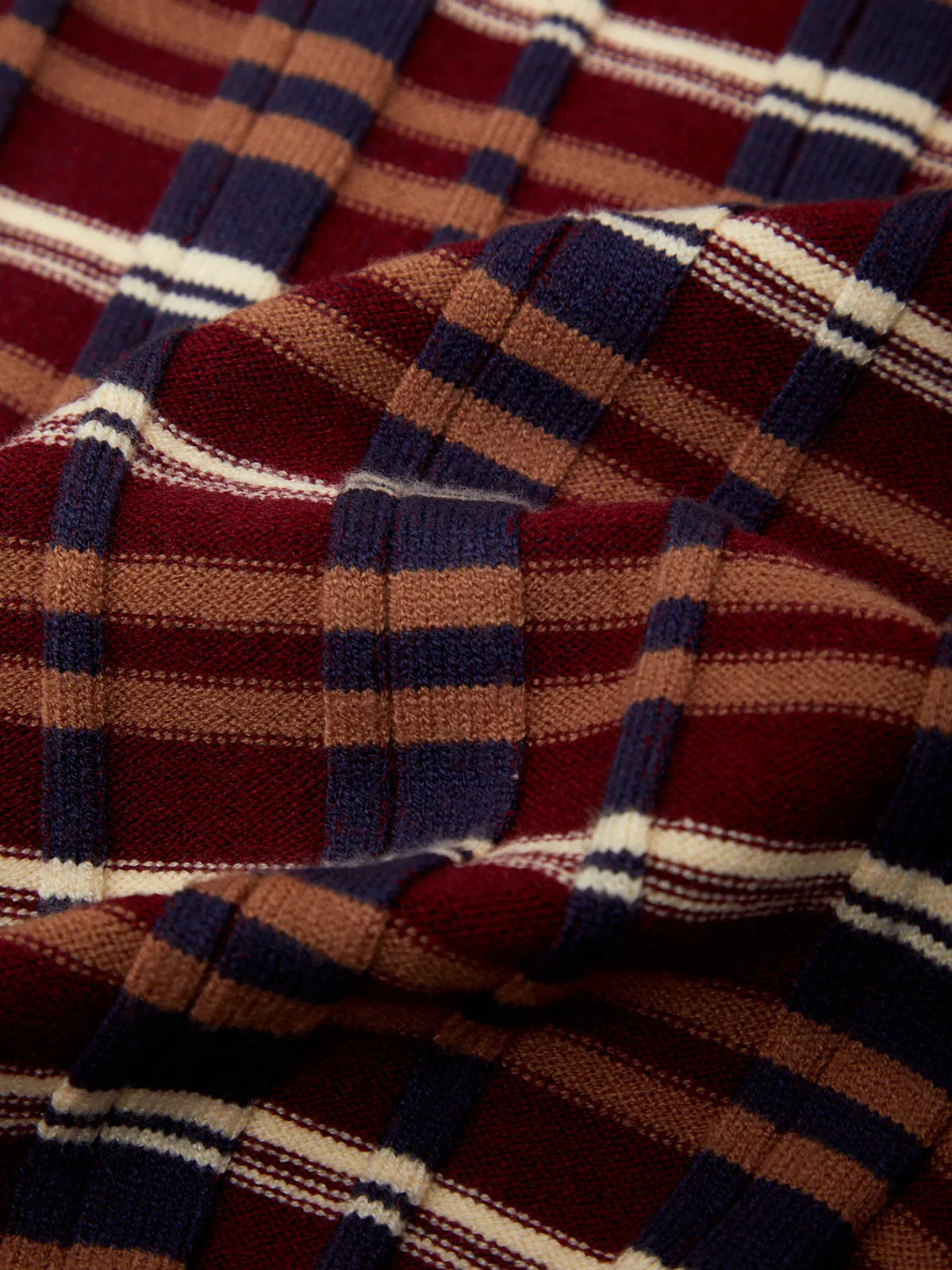 Sienna Plaid Rib Polo Top sold by 525 America product image thumbnail 5