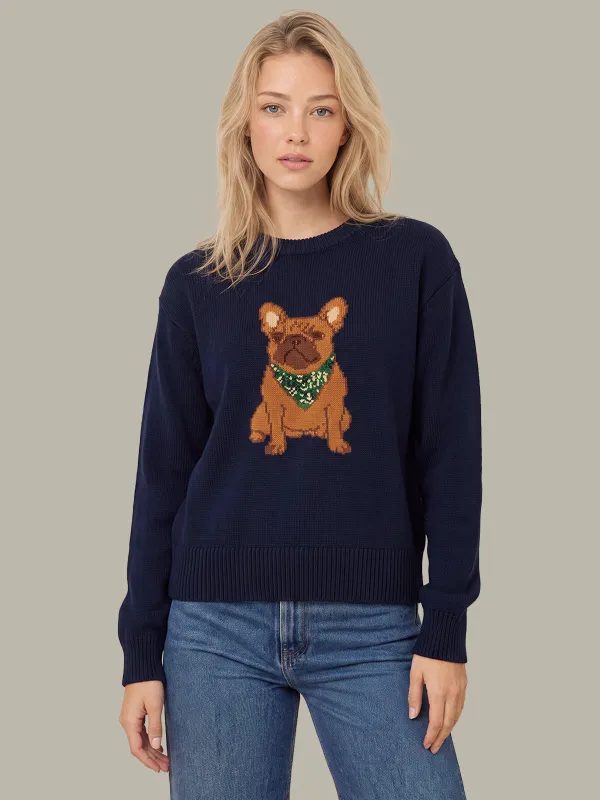 Sydney Dog with Bandana Sweater made by 525 America