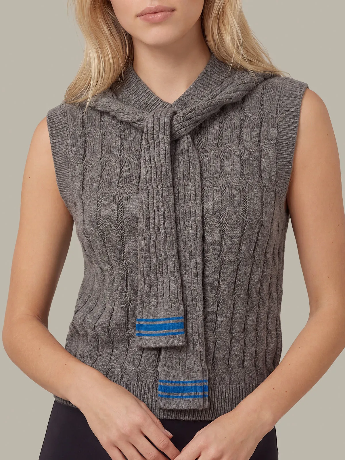 Martha Faux Over The Shoulder Cable Shell sold by 525 America product image thumbnail 4