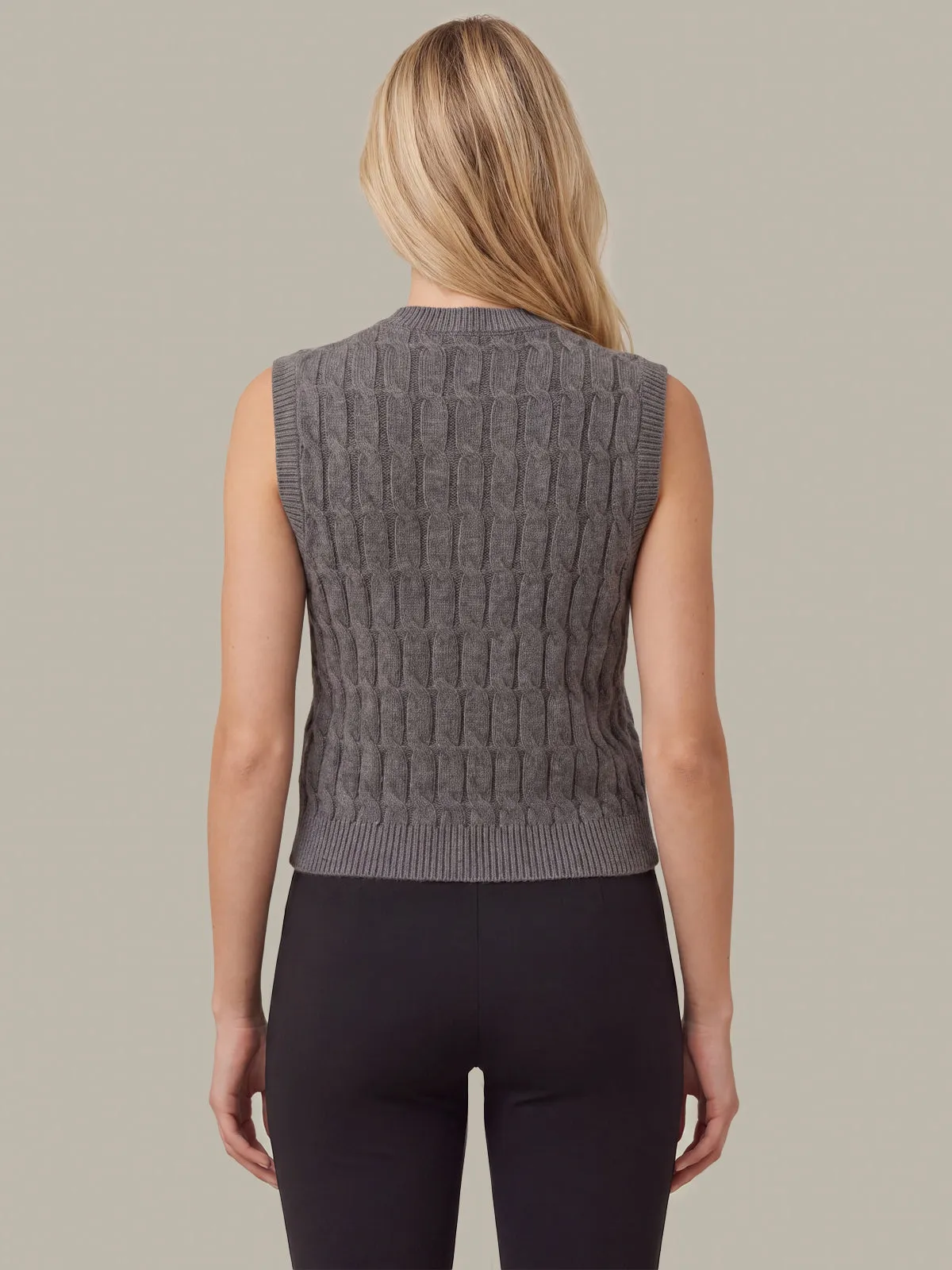 Martha Faux Over The Shoulder Cable Shell sold by 525 America product image thumbnail 3
