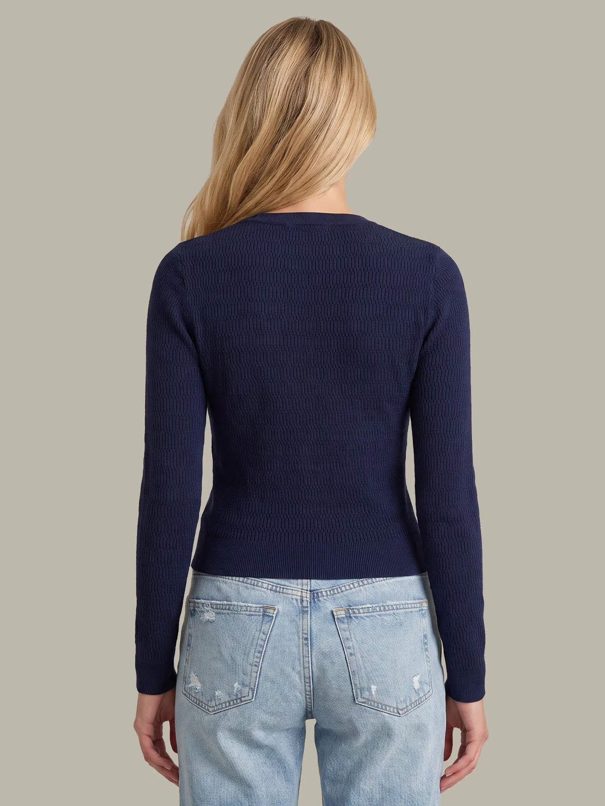 Leni Novelty Rib Crewneck sold by 525 America product image thumbnail 3