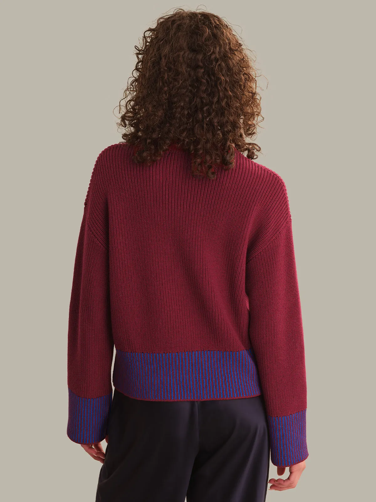 Sienna Stripe Rib Pullover sold by 525 America product image thumbnail 3