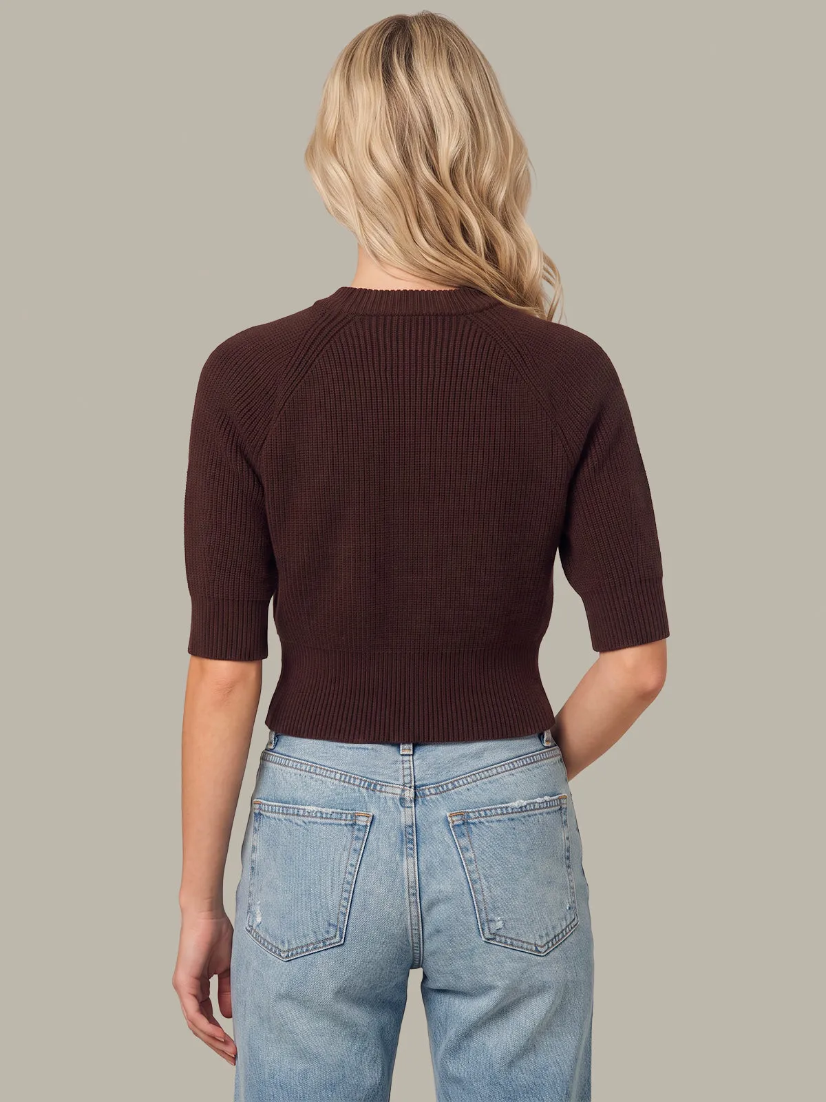 Cornelia Rib Crew Pullover sold by 525 America product image thumbnail 3