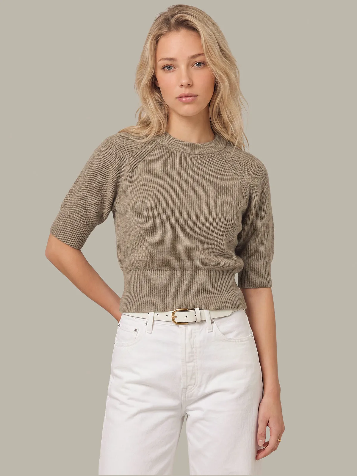Cornelia Rib Crew Pullover sold by 525 America