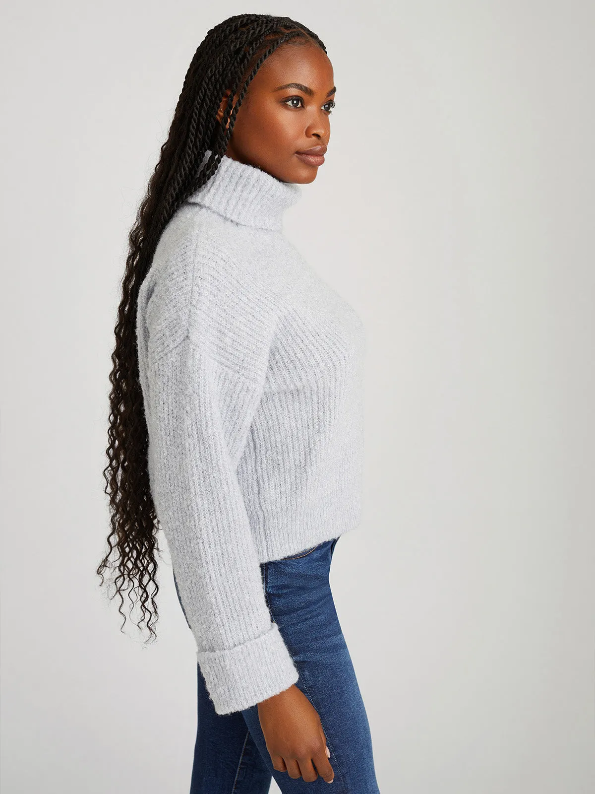 Vida: Boucle Turtleneck Pullover sold by 525 America product image thumbnail 3