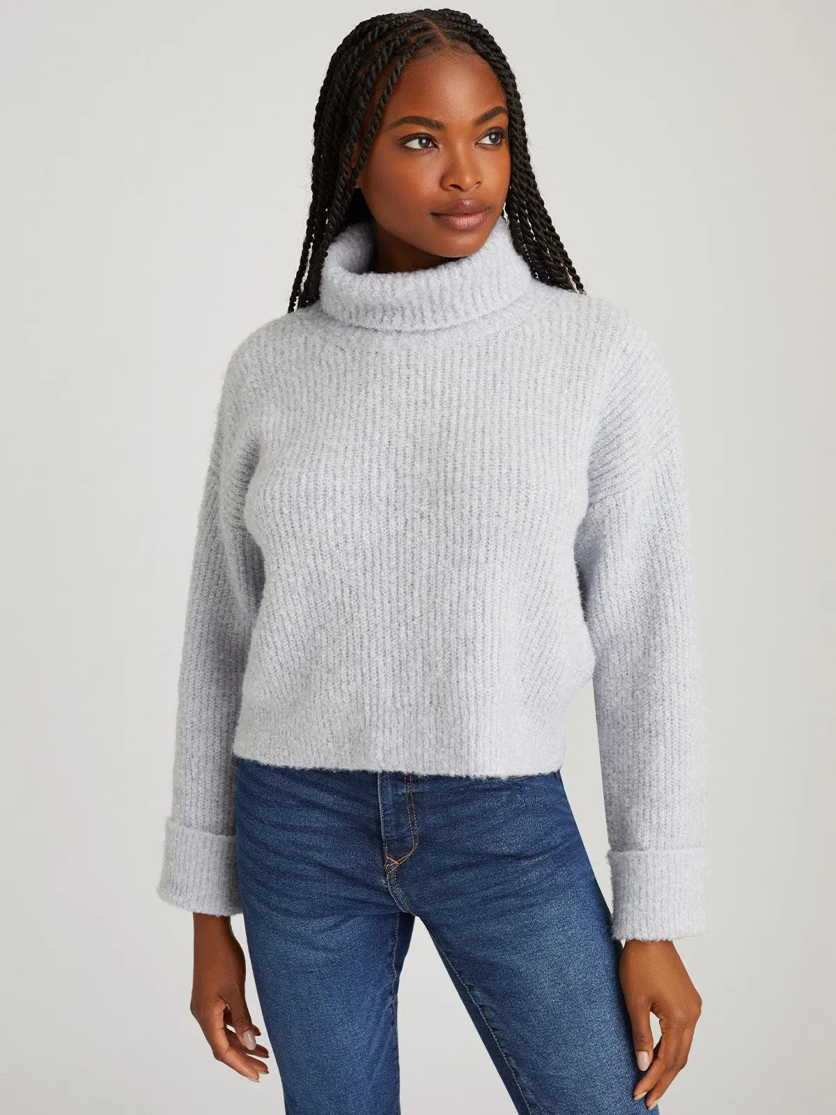 Vida: Boucle Turtleneck Pullover sold by 525 America
