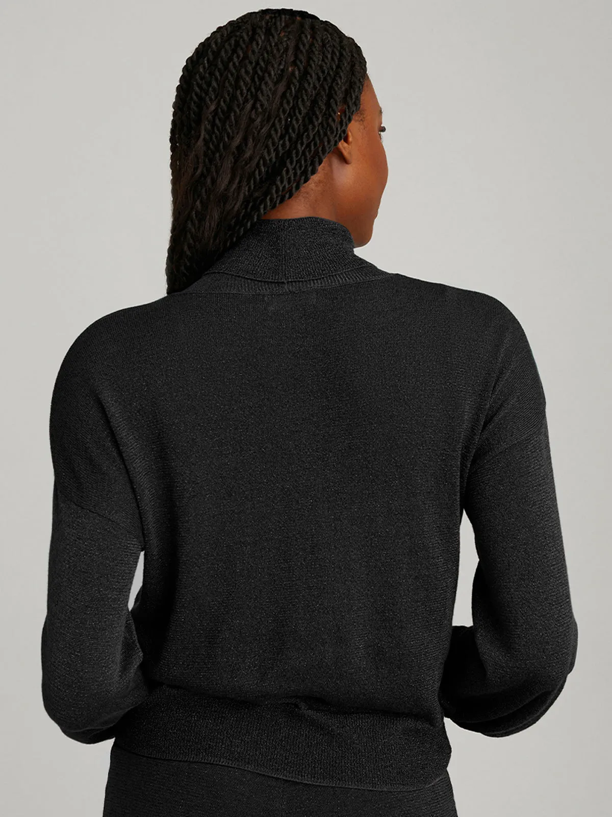 Kate: Metallic Mockneck Top sold by 525 America product image thumbnail 2