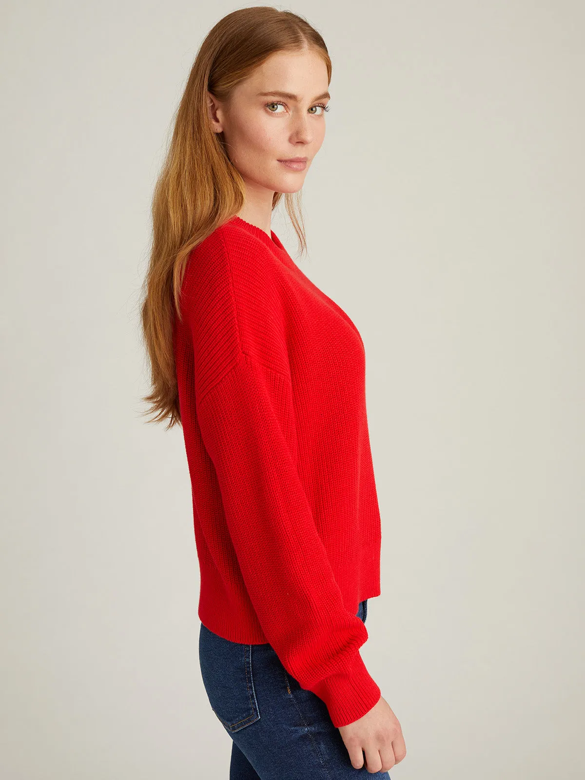 Ida: Button Shoulder Pullover sold by 525 America product image thumbnail 2
