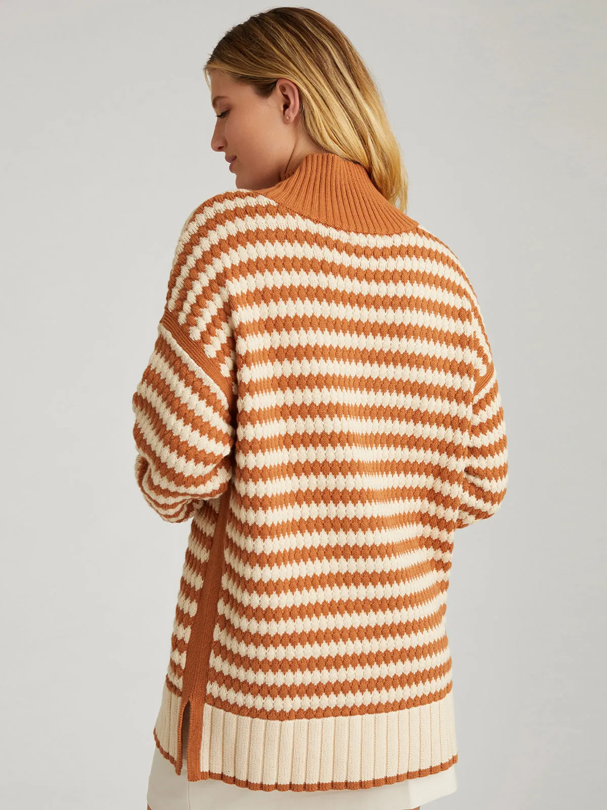 Giselle: Texture Stripe Pullover sold by 525 America product image thumbnail 2